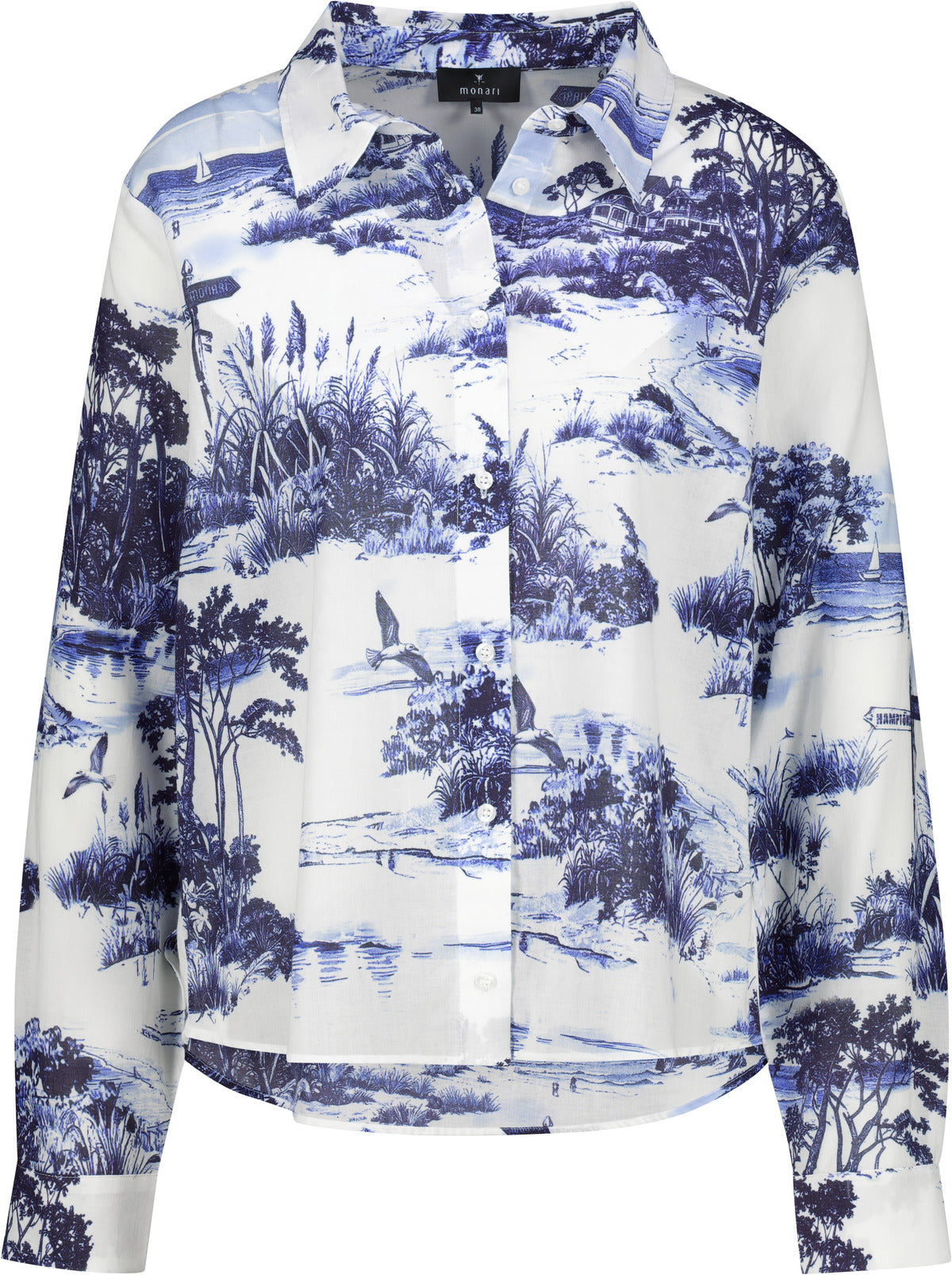Monari Damen Blusen Marine Gemu