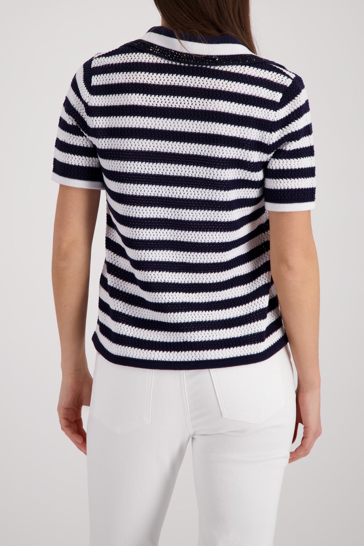 Monari Damen Pullover Marine Ring