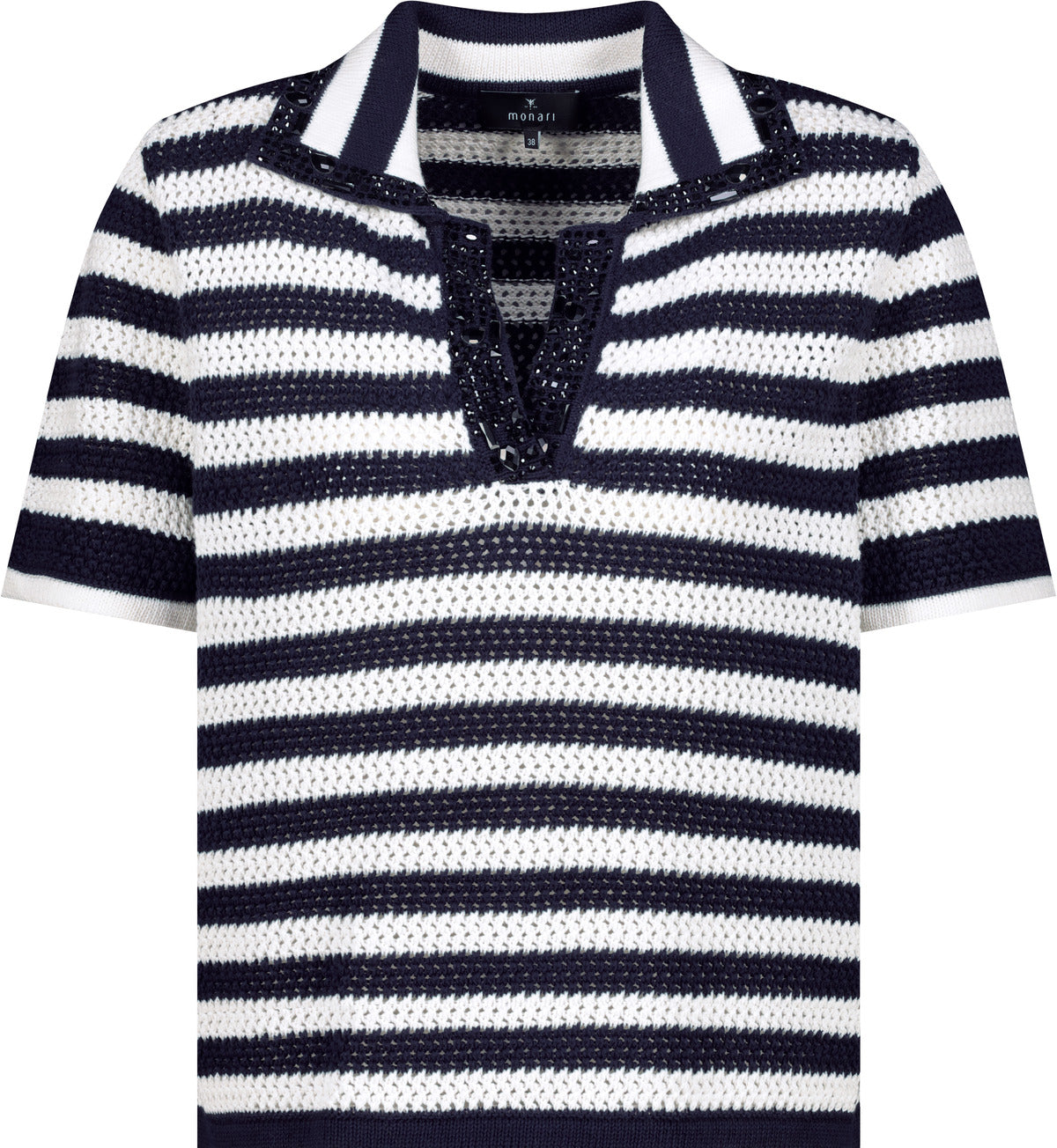 Monari Damen Pullover Marine Ring
