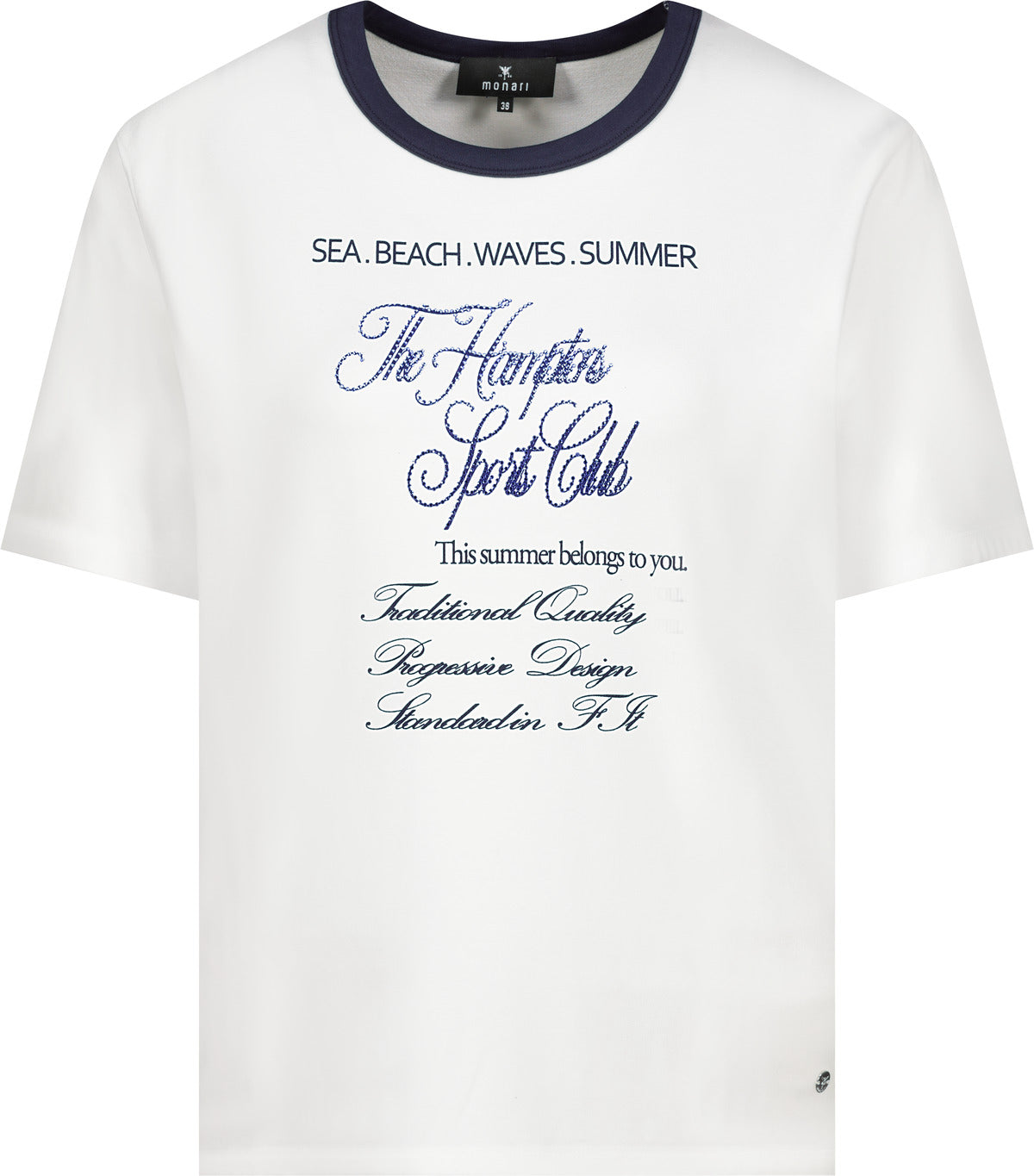 Monari Damen T-Shirts  Marine