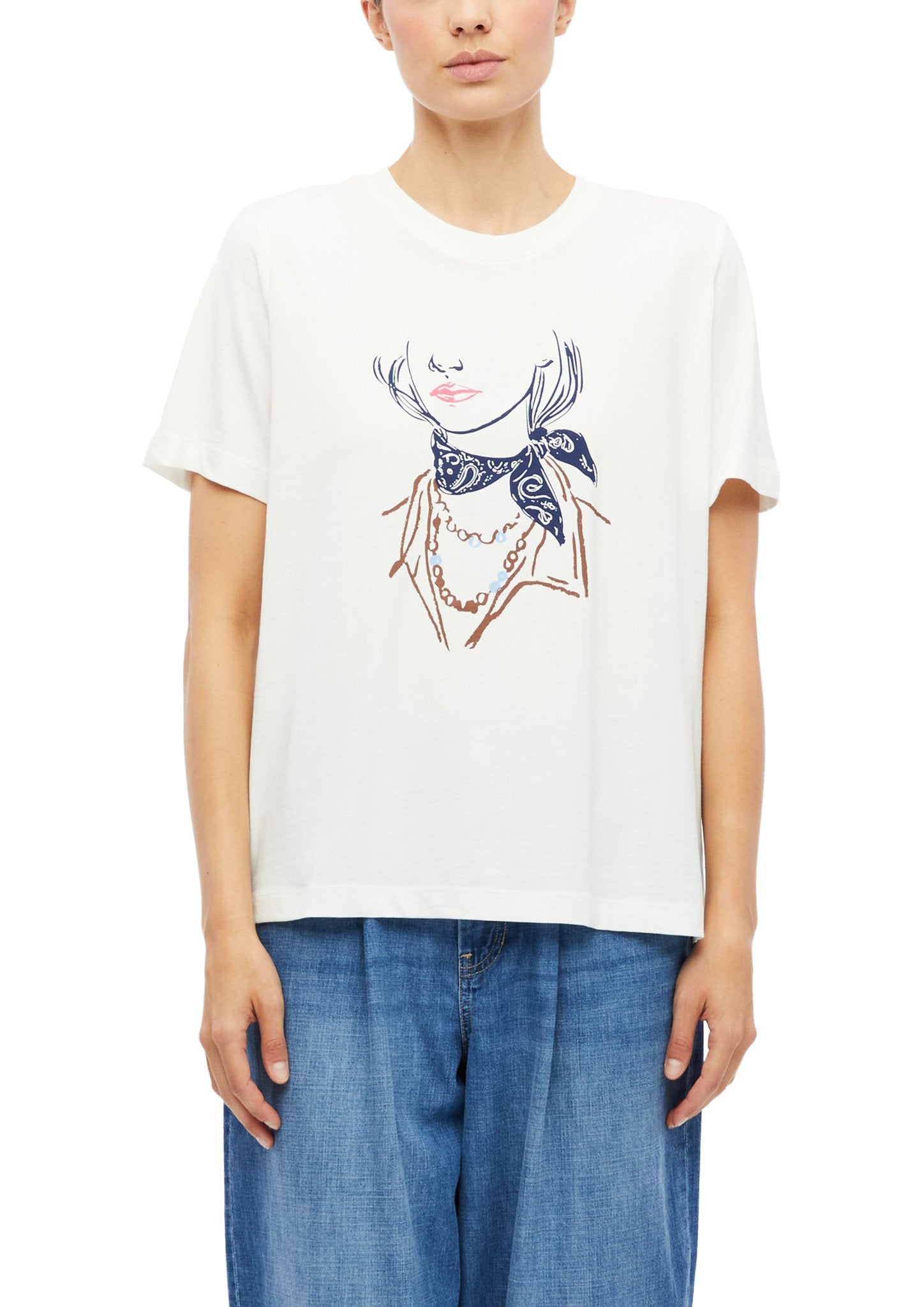 S. Oliver red Damen T-Shirts White