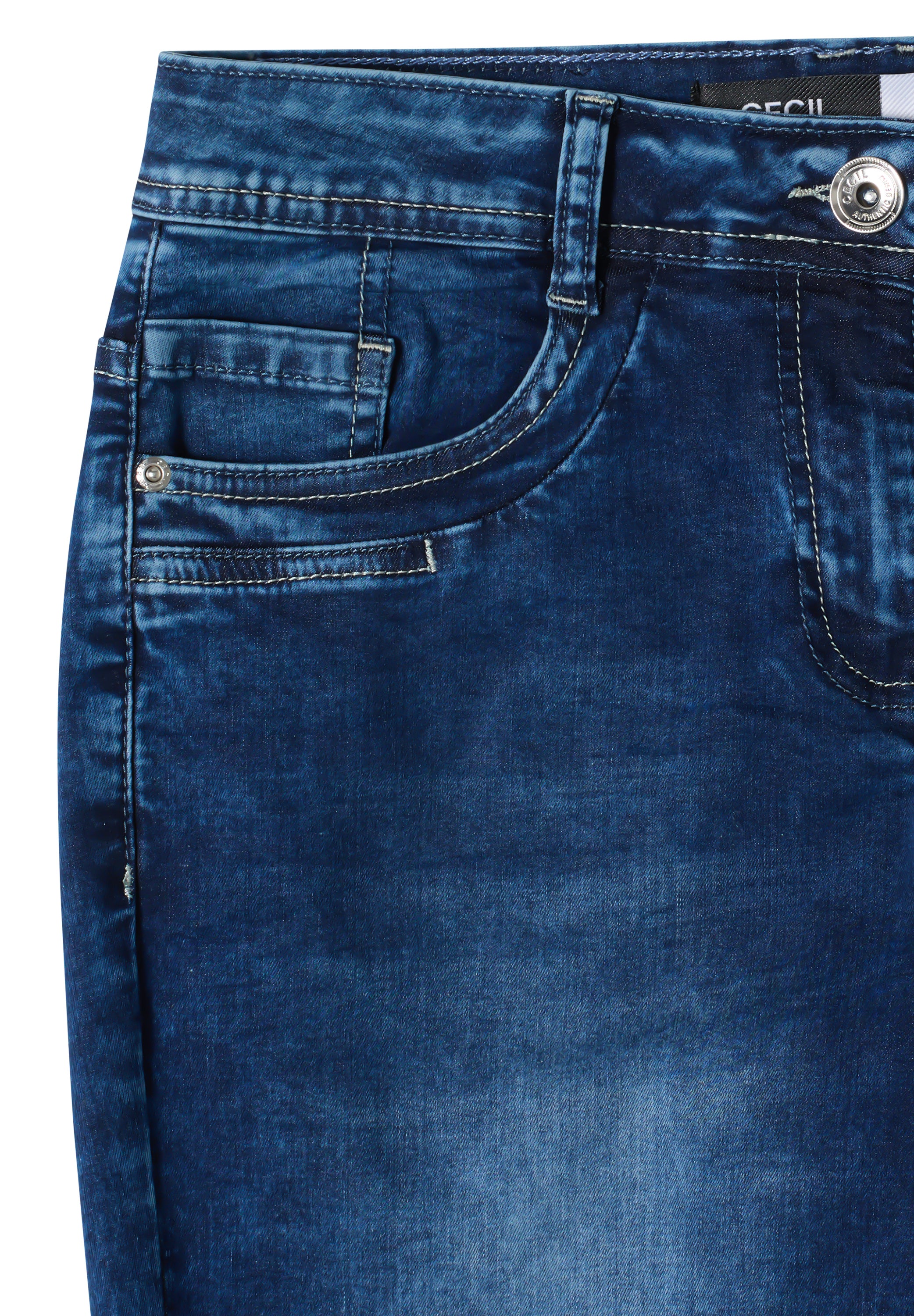 Cecil Damen Hosen  Mid Blue