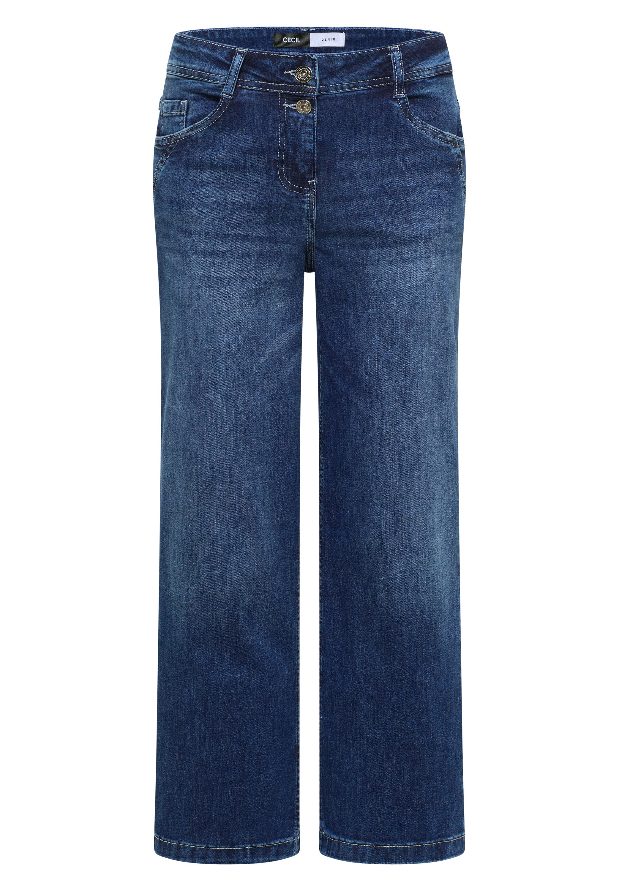 Cecil Damen Hosen Mid Blue