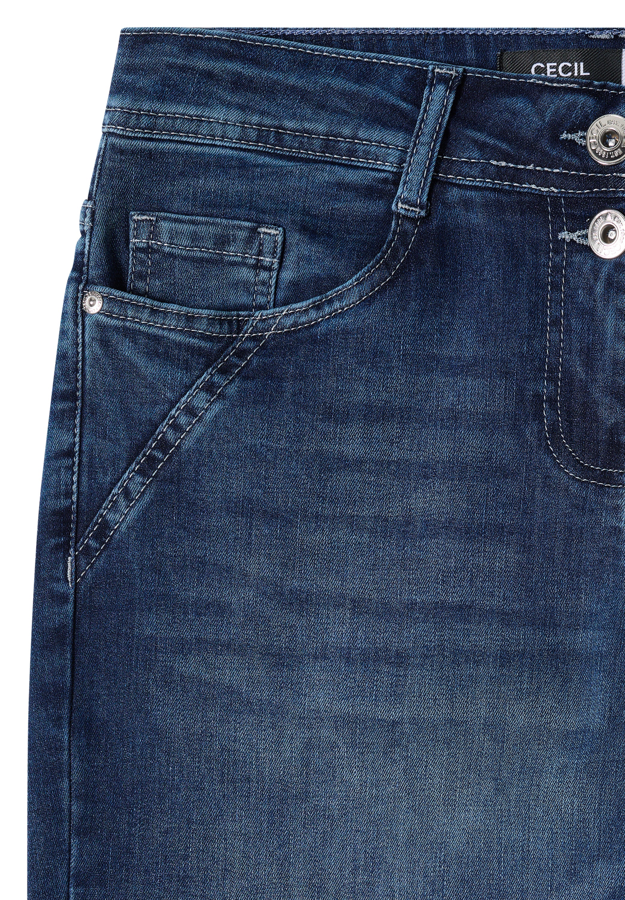 Cecil Damen Hosen  Mid Blue
