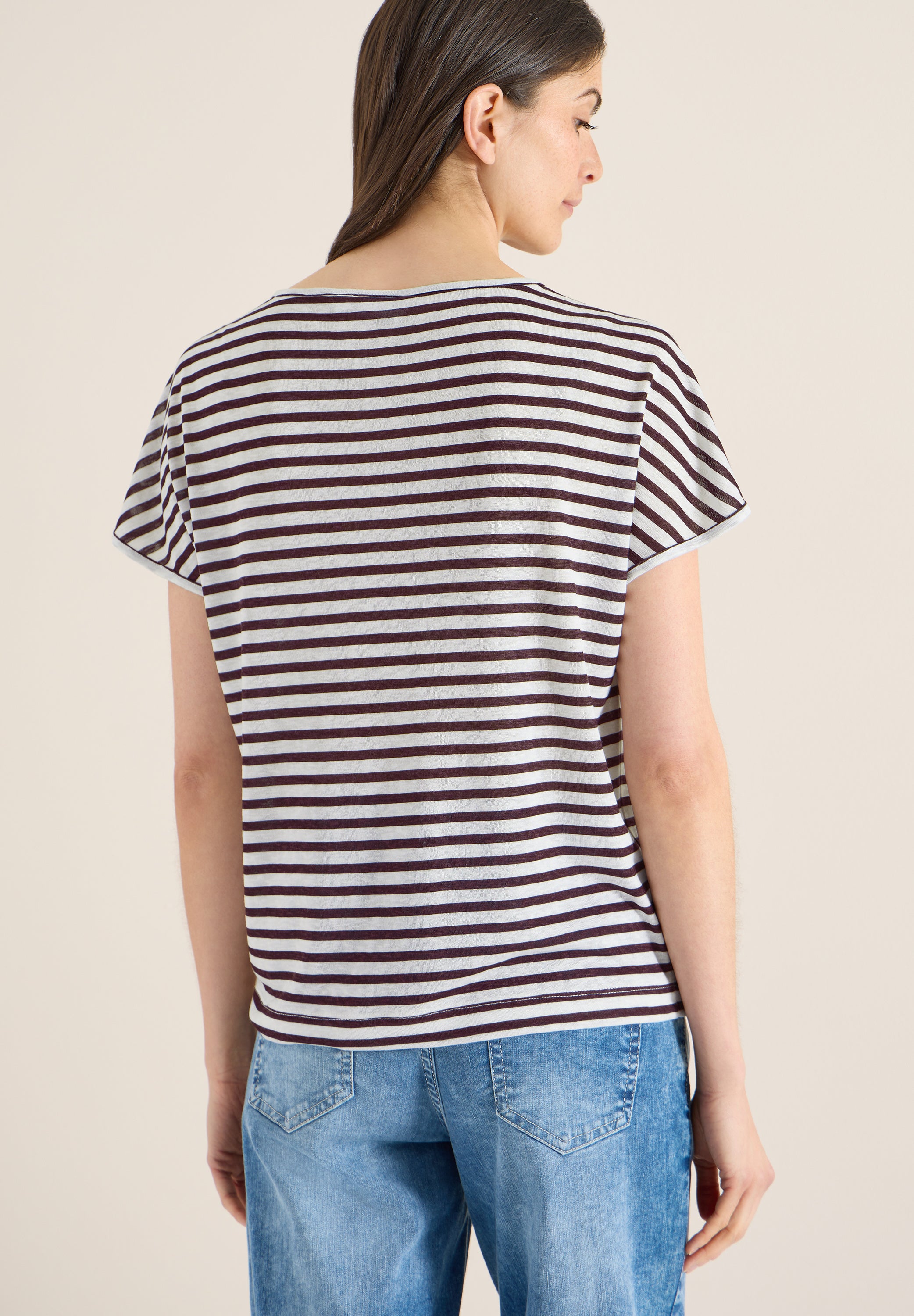 Cecil Damen T-Shirts Rich Burg
