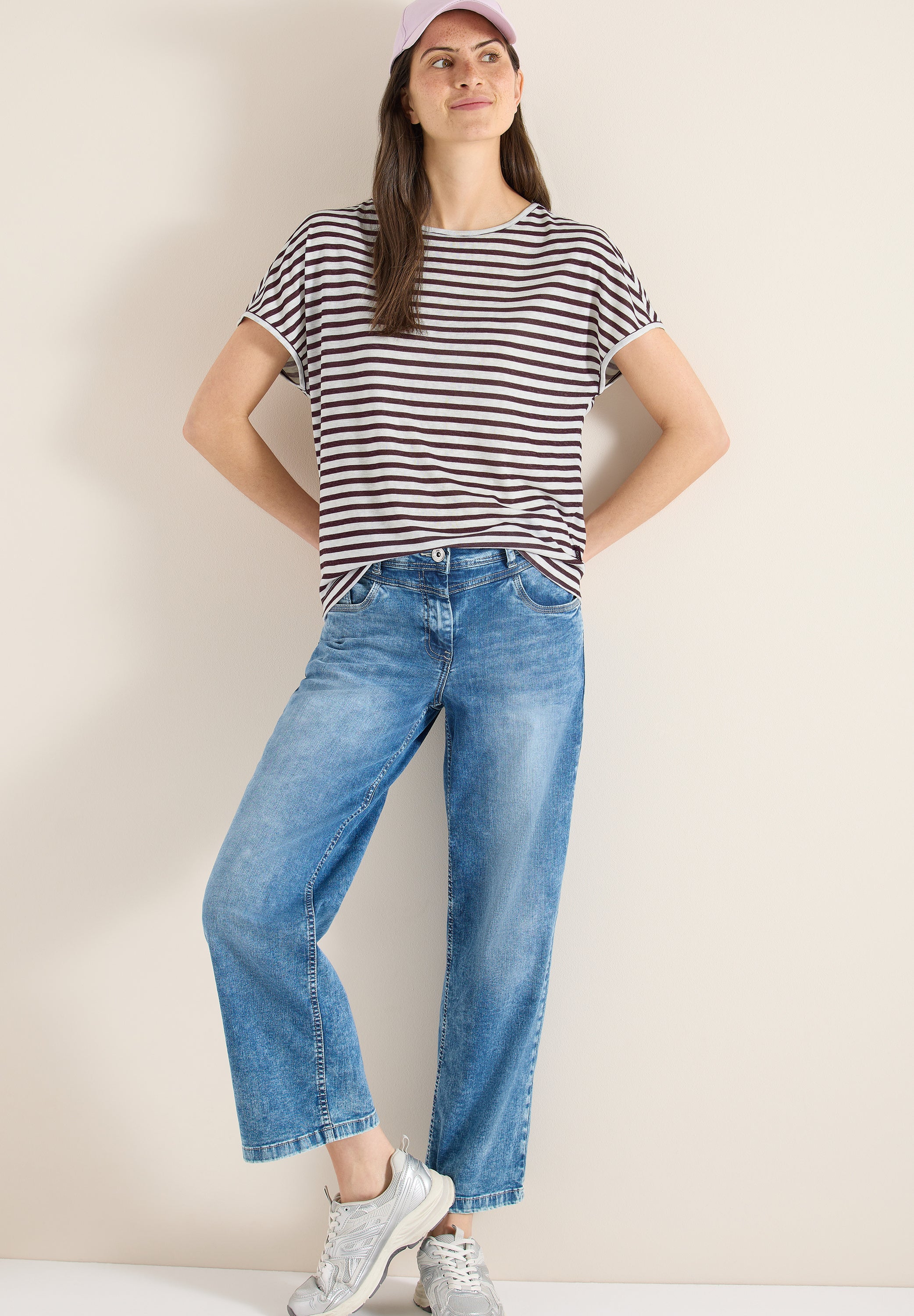 Cecil Damen T-Shirts Rich Burg