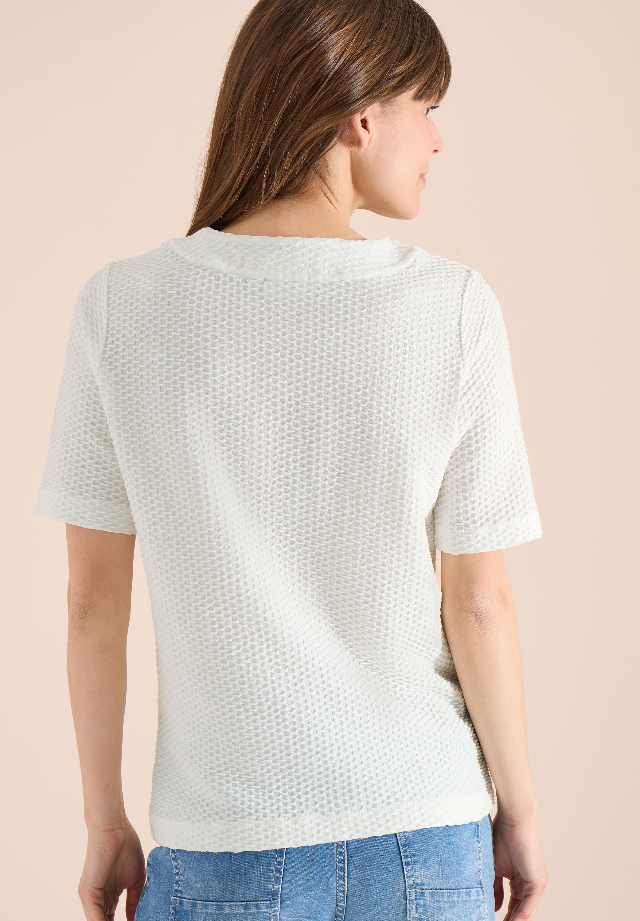 Cecil Damen T-Shirts  Vanilla W