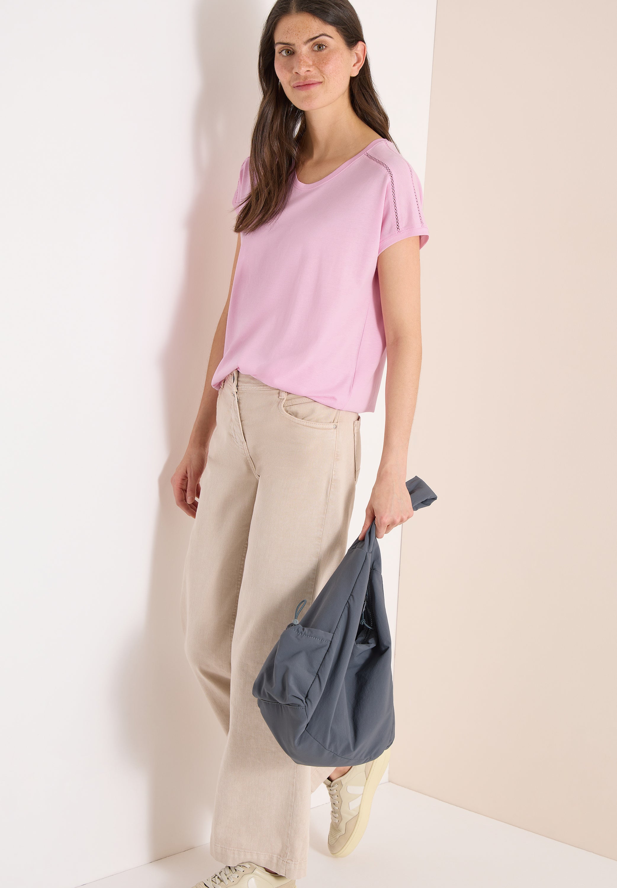 Cecil Damen T-Shirts  Light Blu