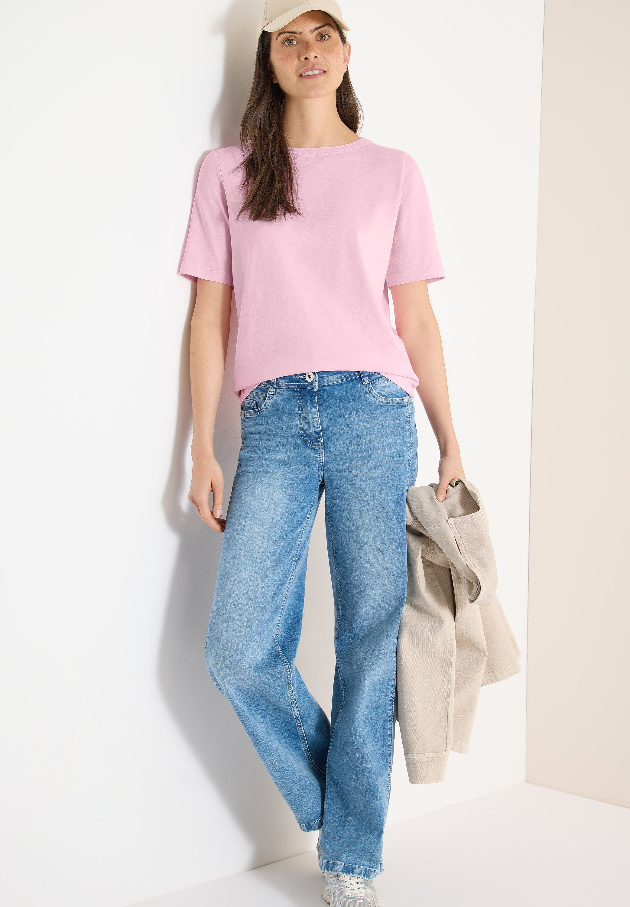 Cecil Damen T-Shirts Light Blu