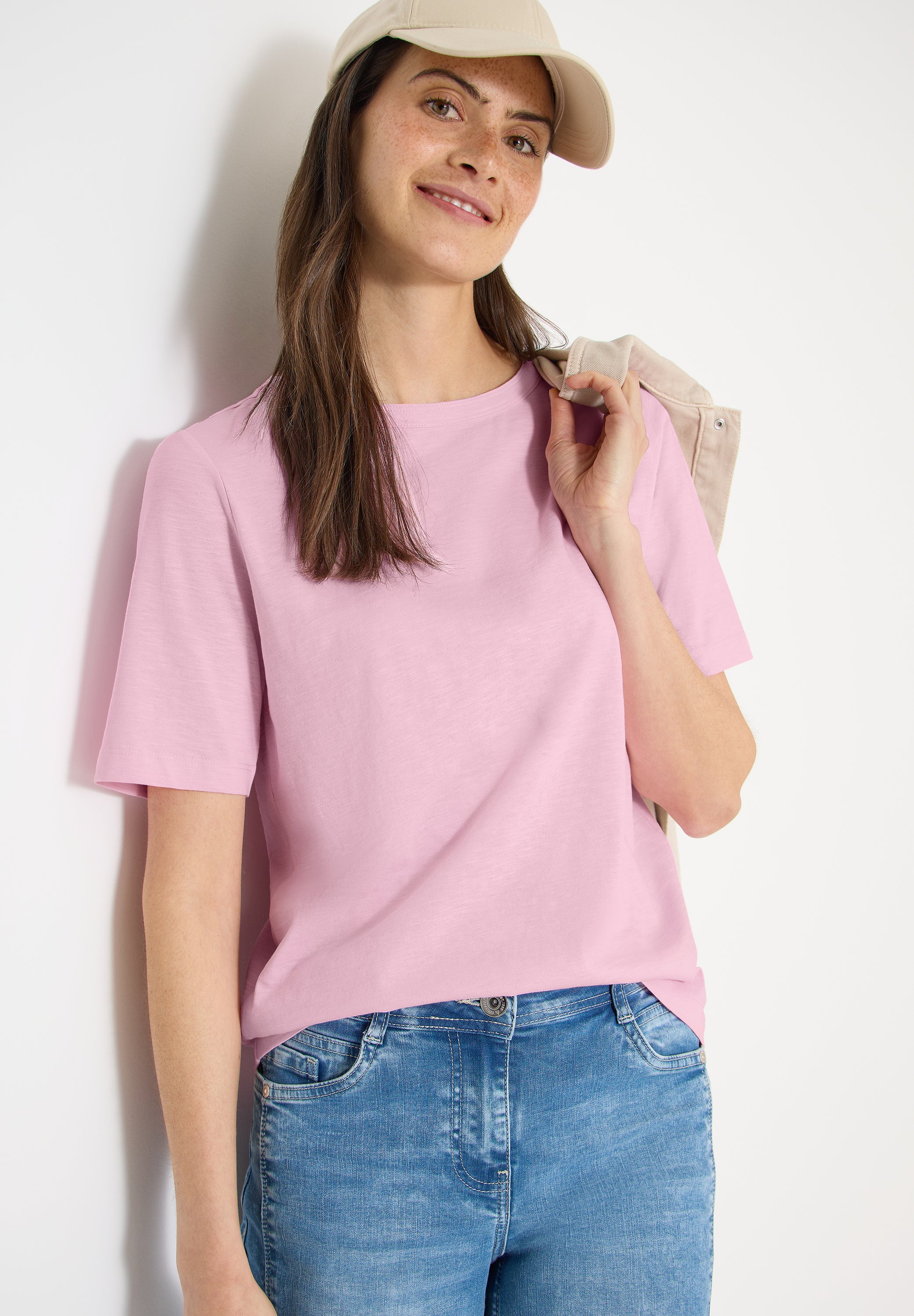 Cecil Damen T-Shirts Light Blu