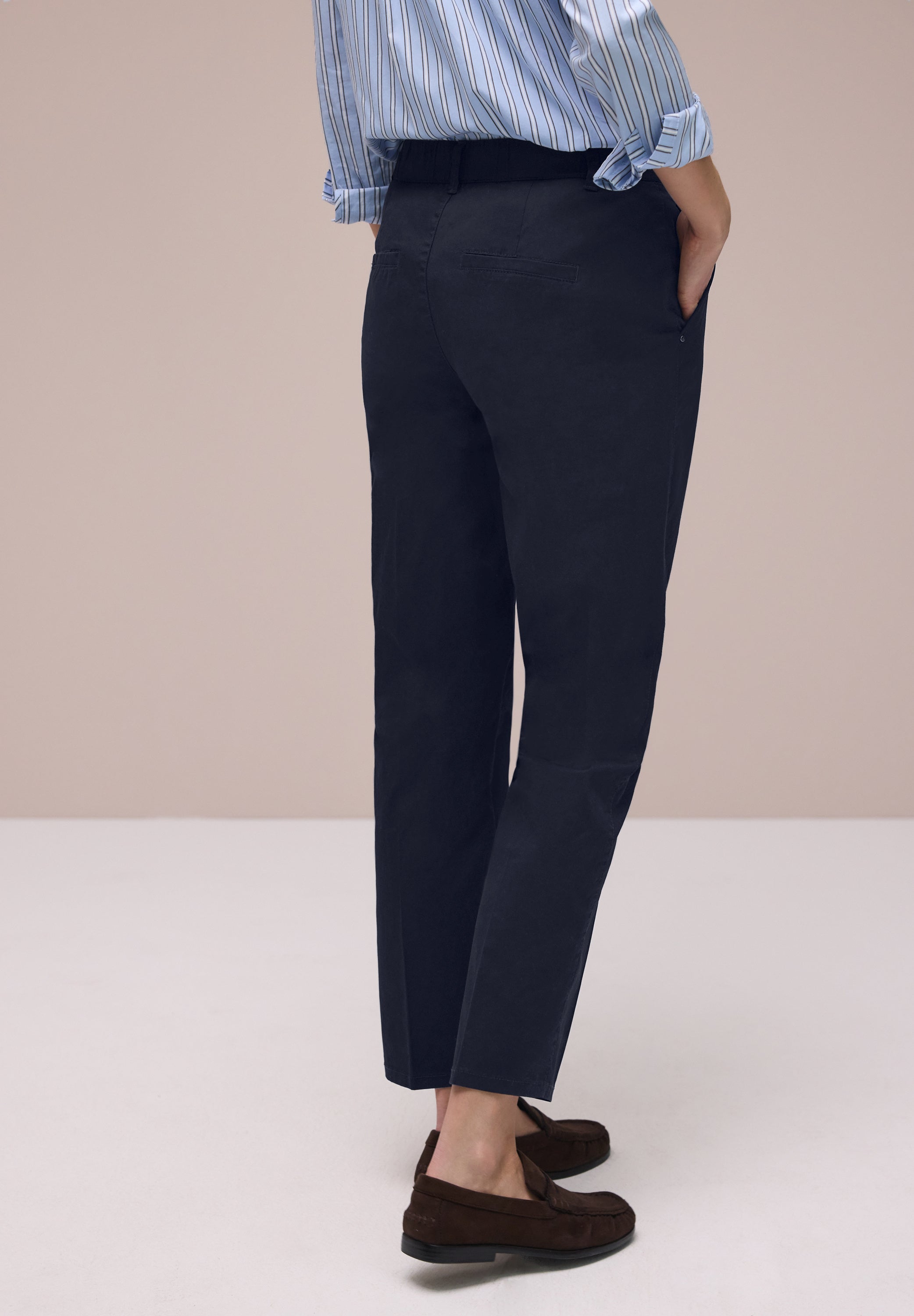 Street One Damen Hosen Deep Blue
