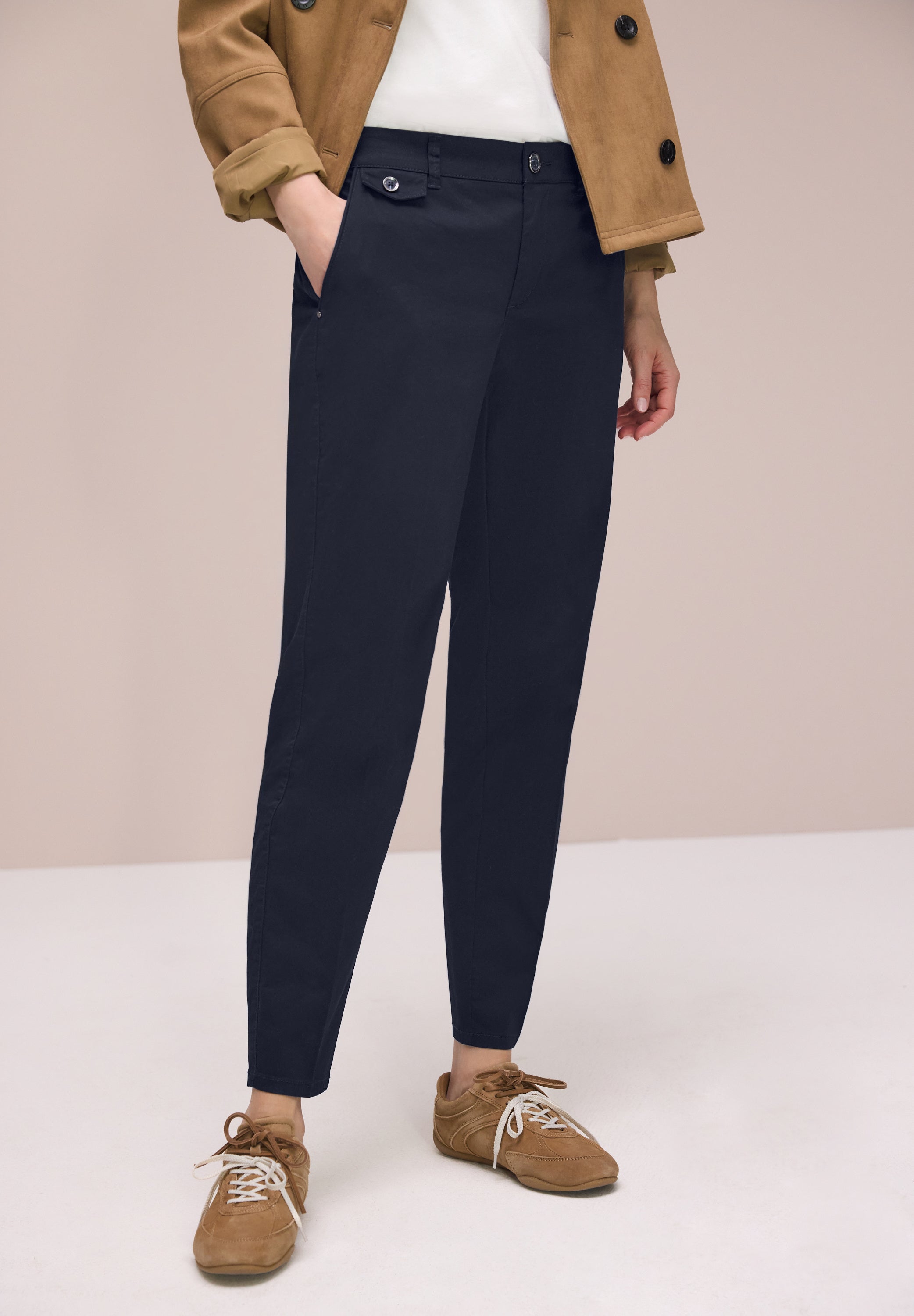 Street One Damen Hosen  Deep Blue
