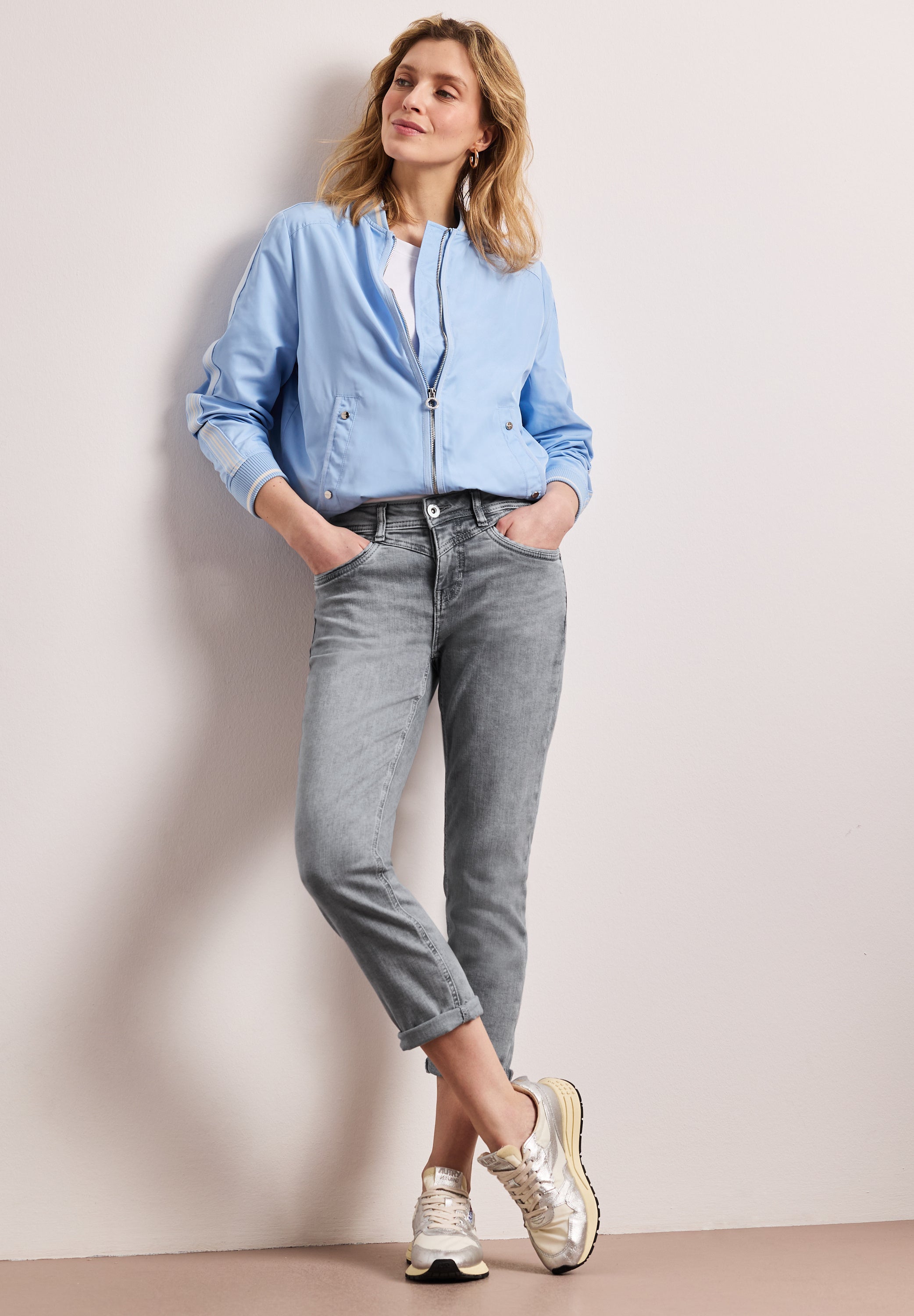 Street One Damen Hosen Light Gre