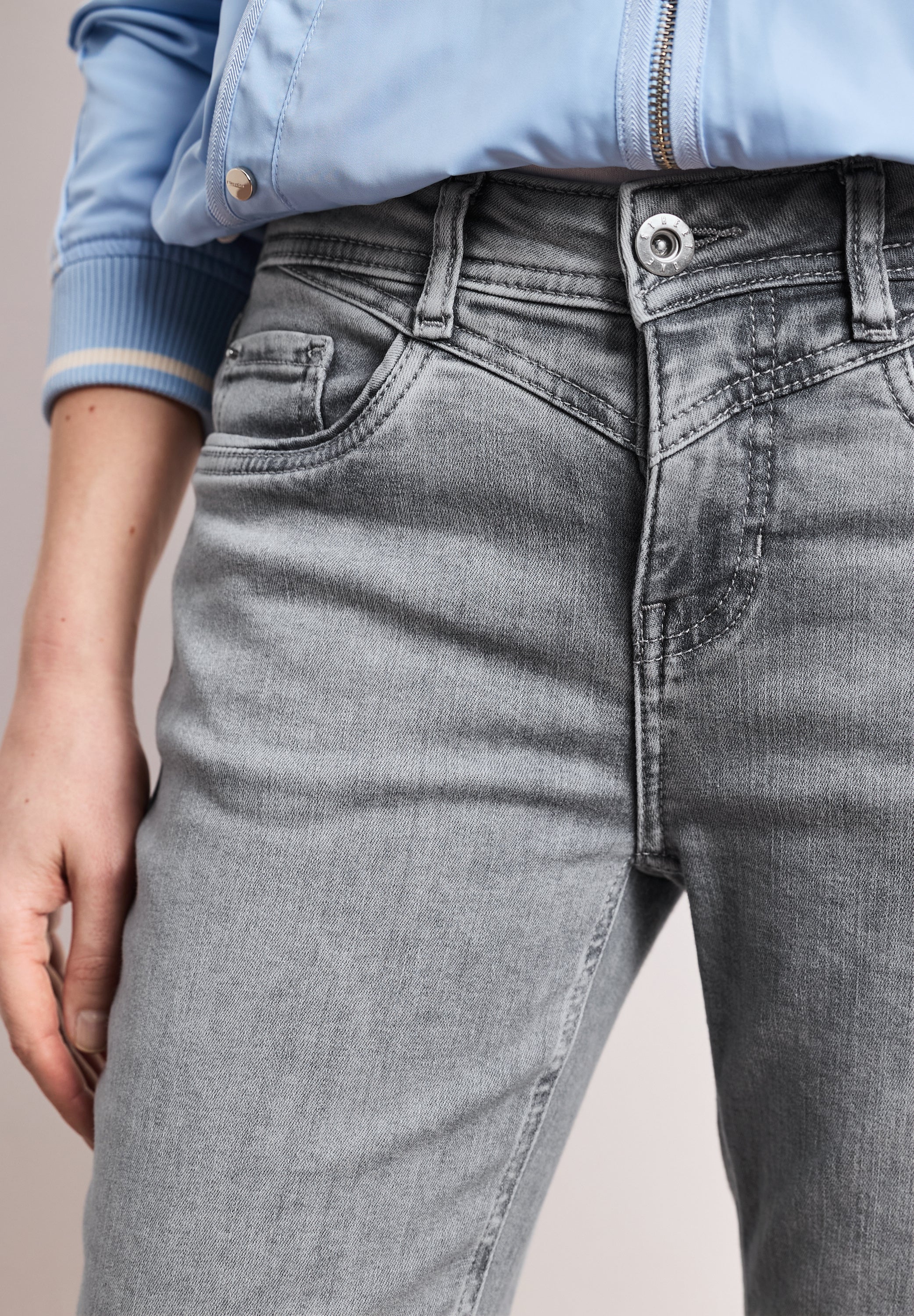 Street One Damen Hosen Light Gre