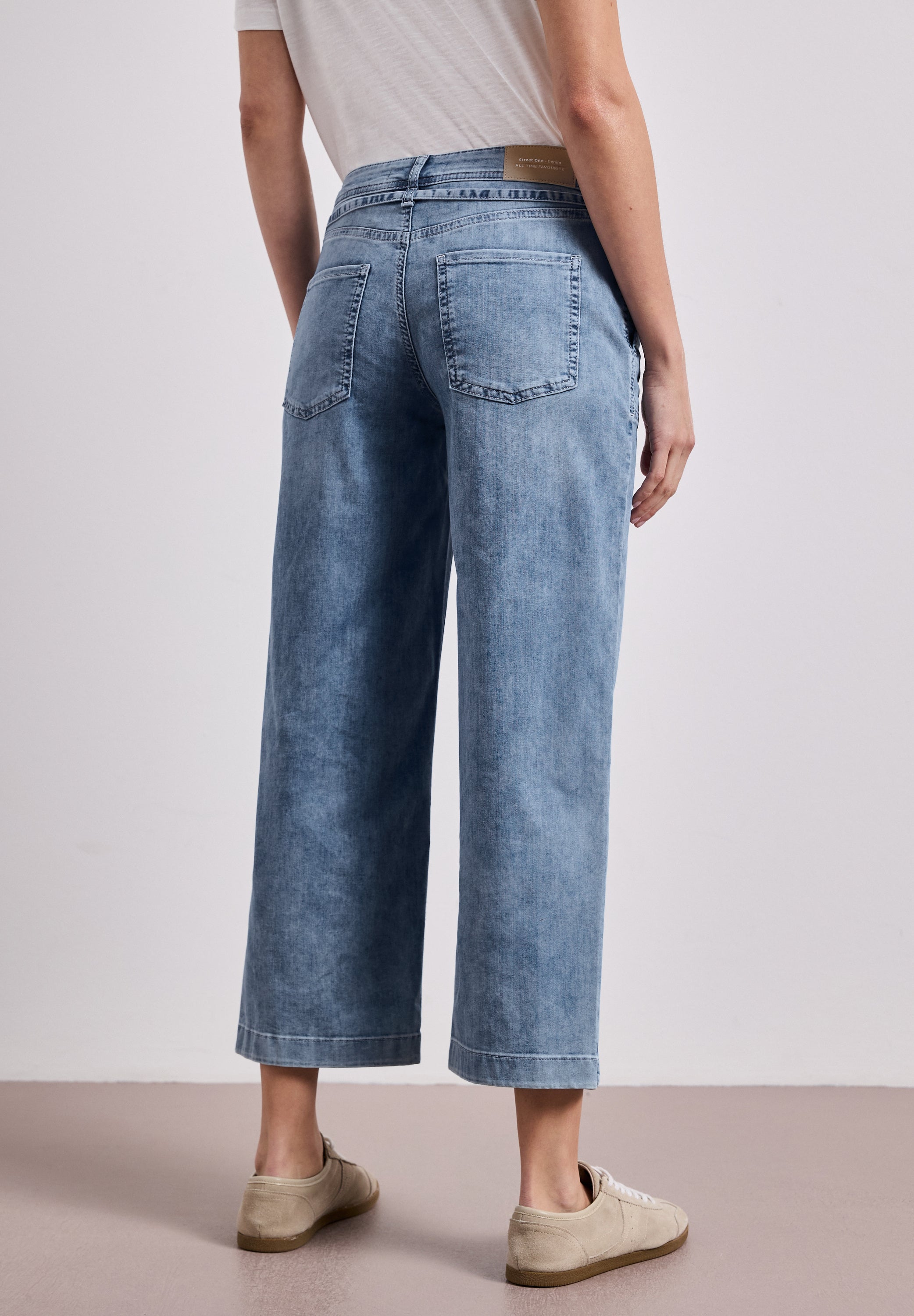 Street One Damen Hosen Mid Blue