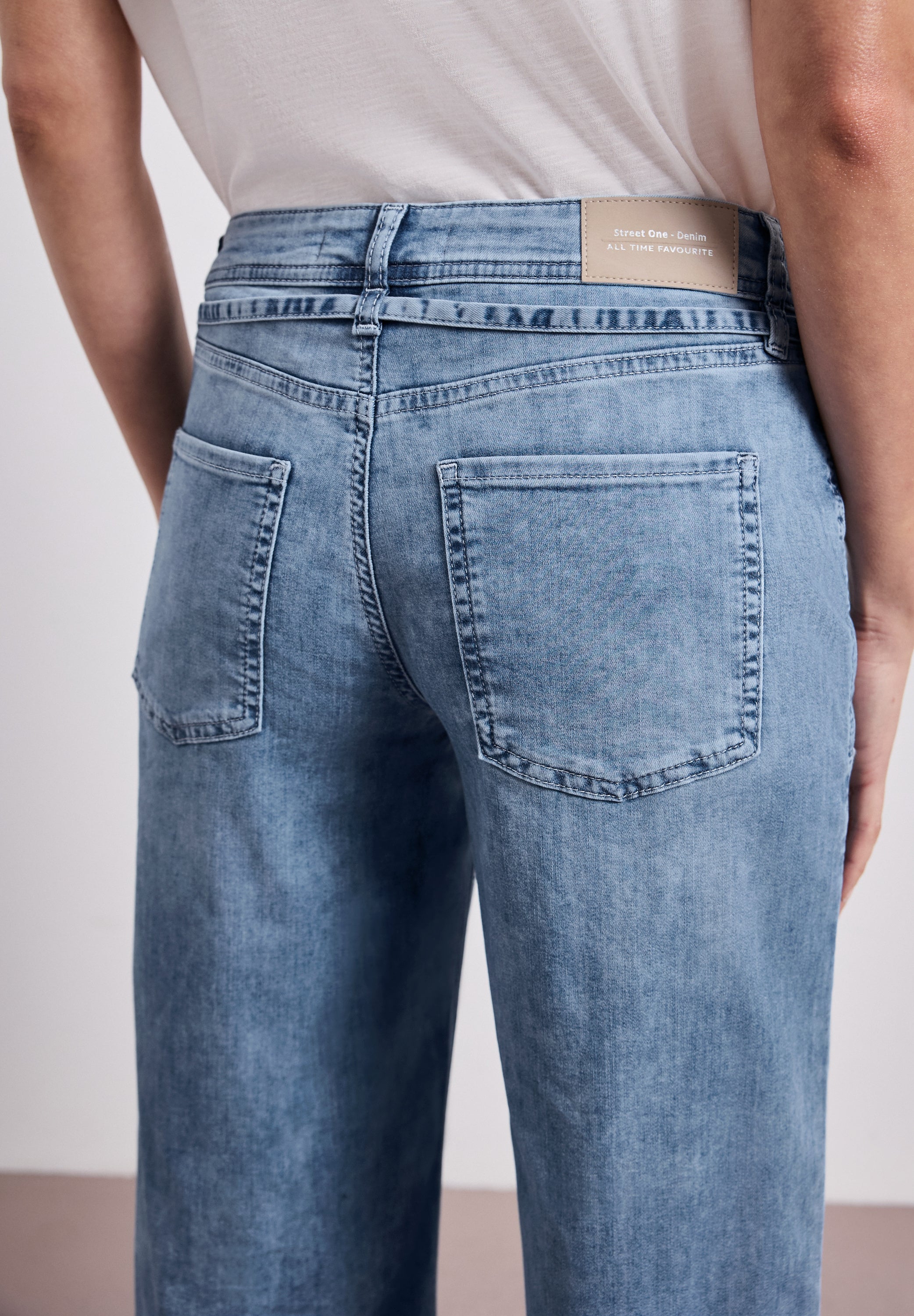 Street One Damen Hosen  Mid Blue