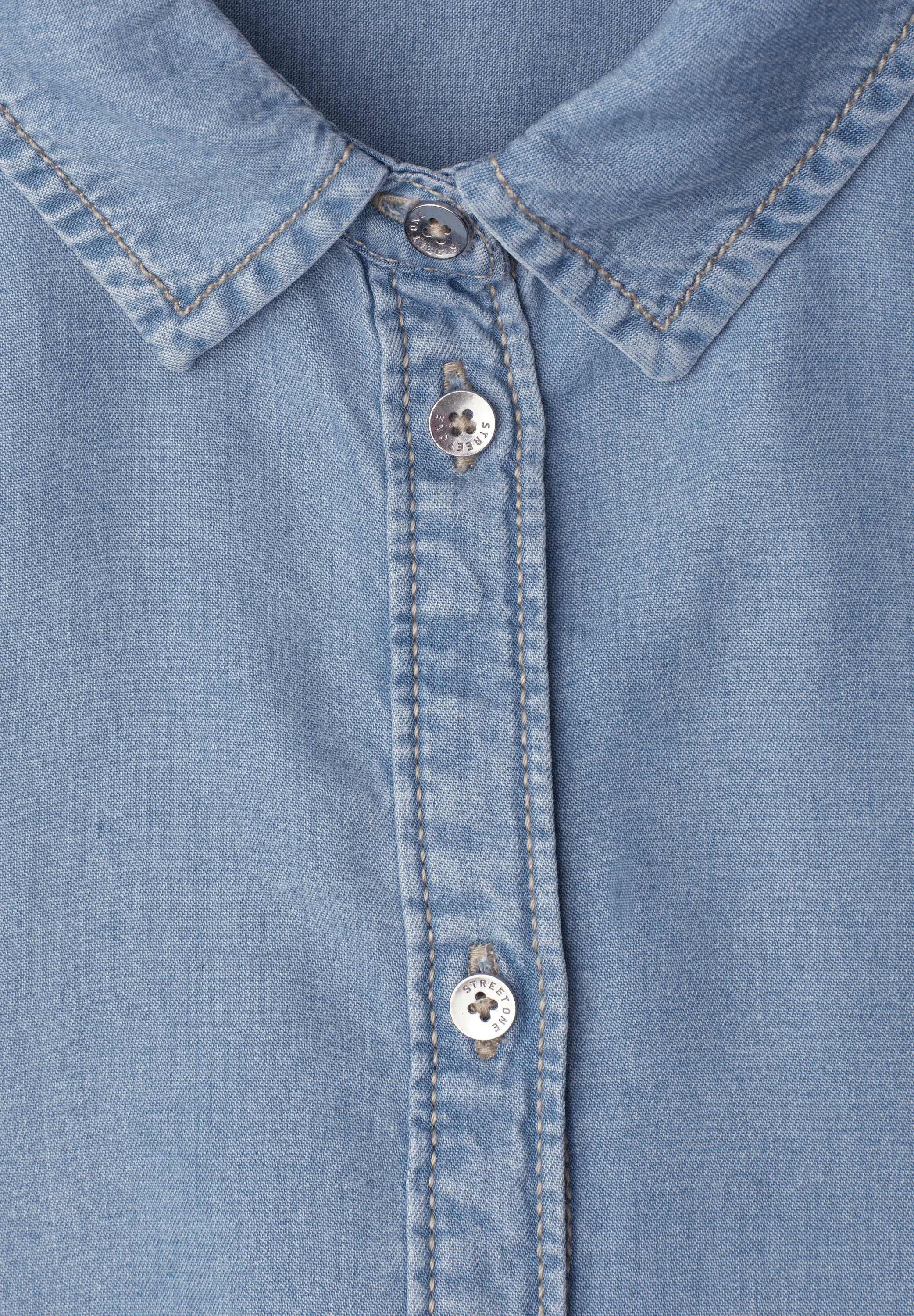 Street One Damen Blusen  Light Blu