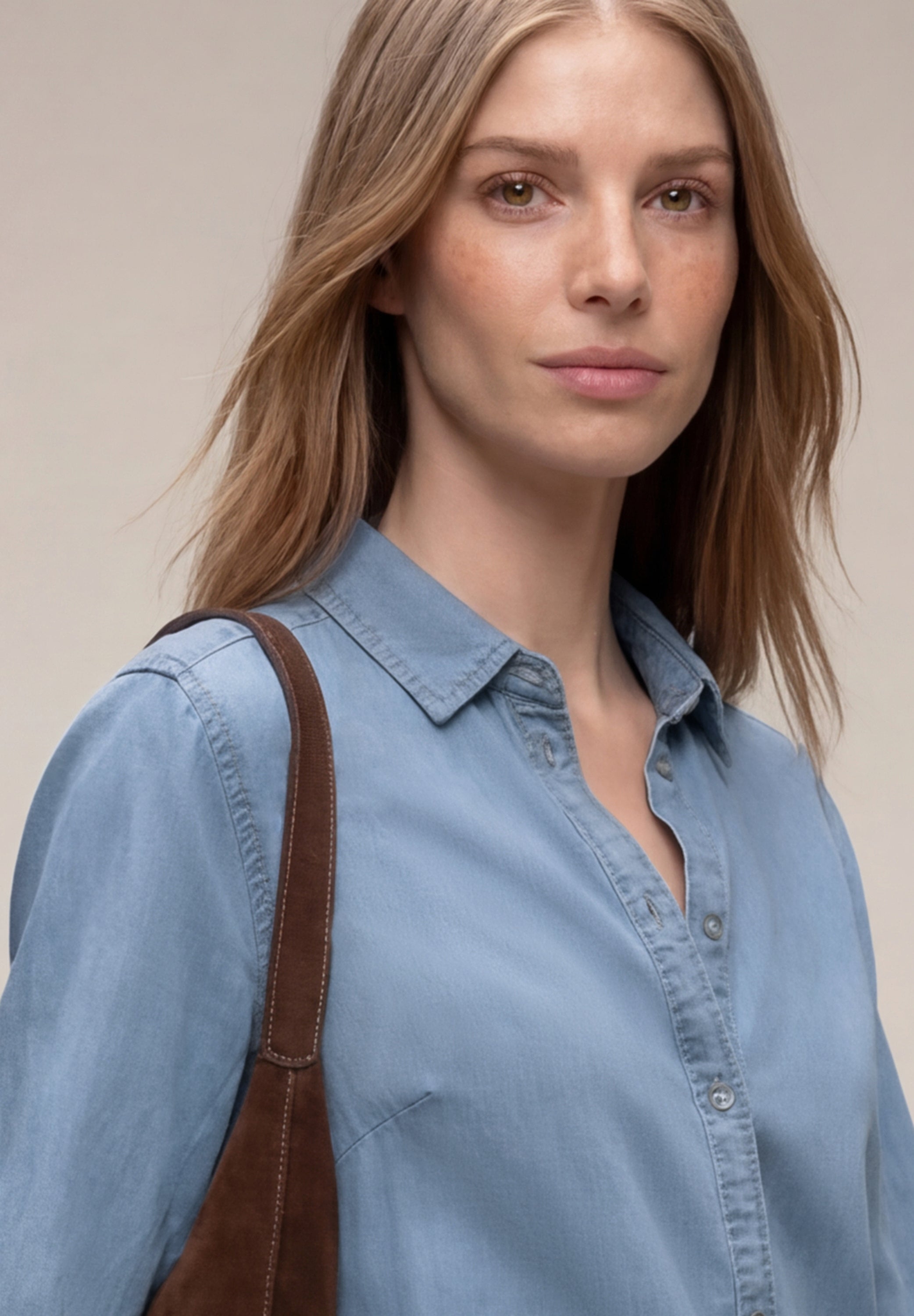 Street One Damen Blusen  Light Blu