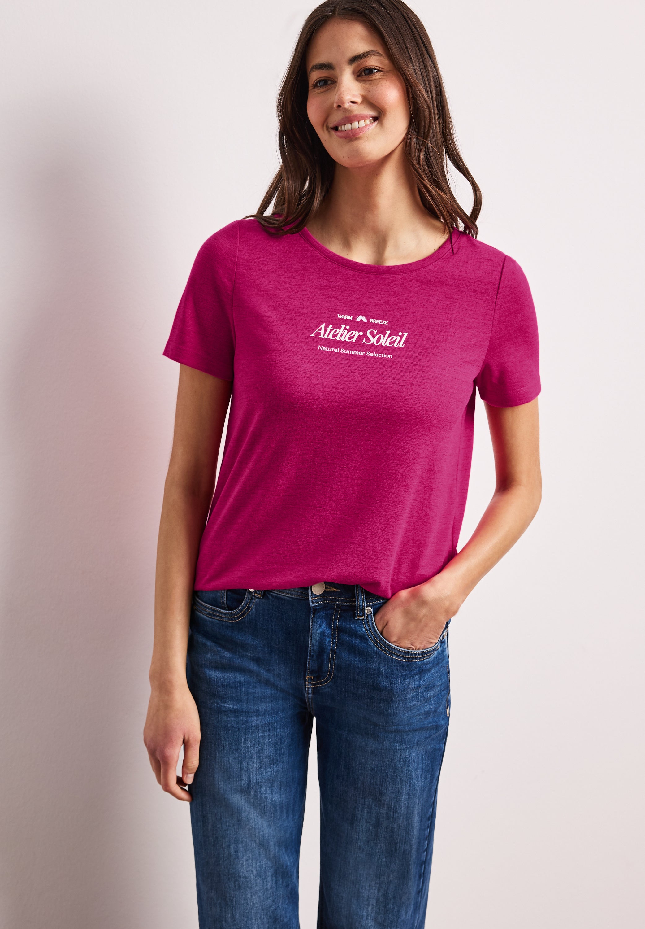 Street One Damen T-Shirts Magenta D