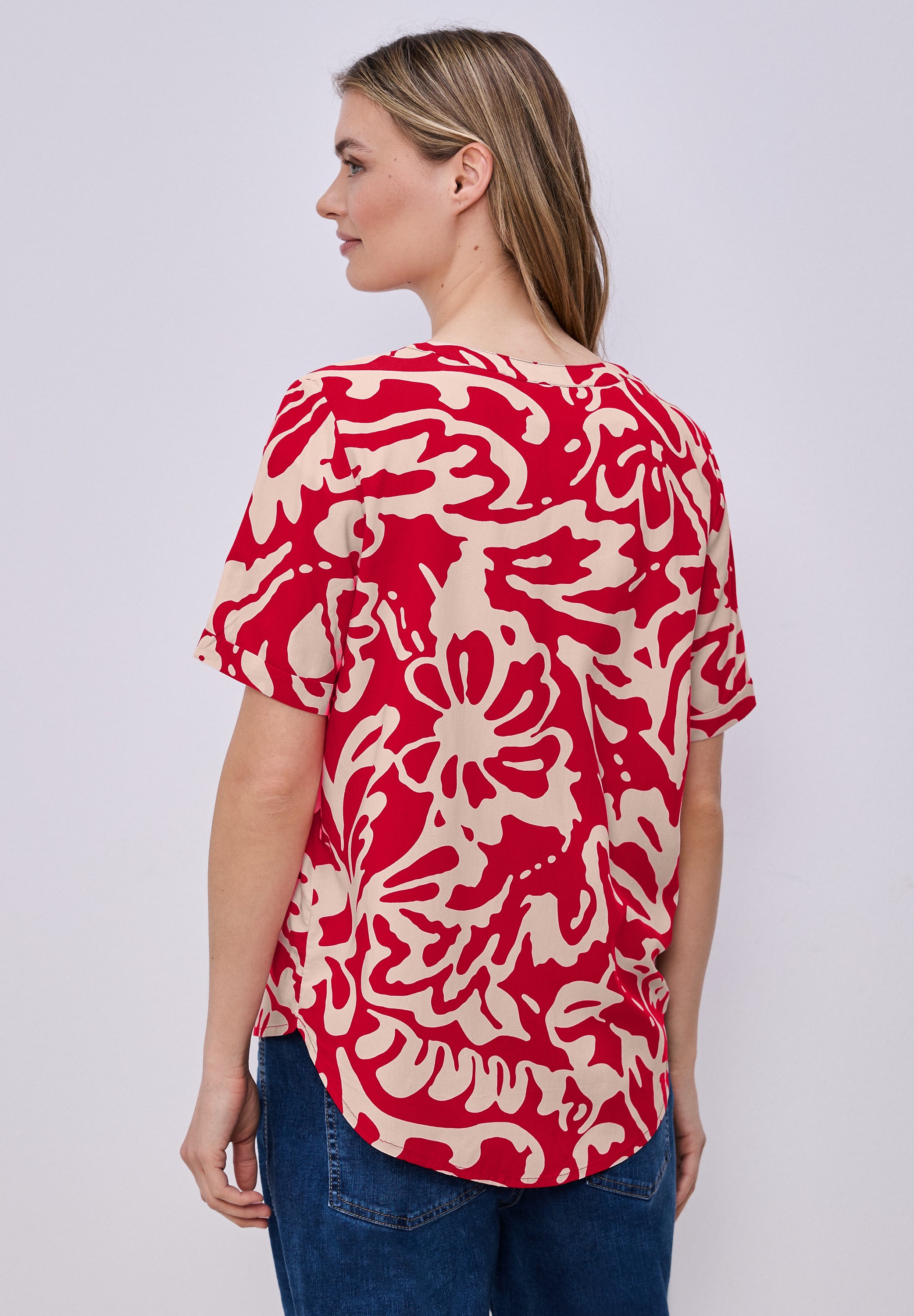 Street One Damen Blusen Salsa Red