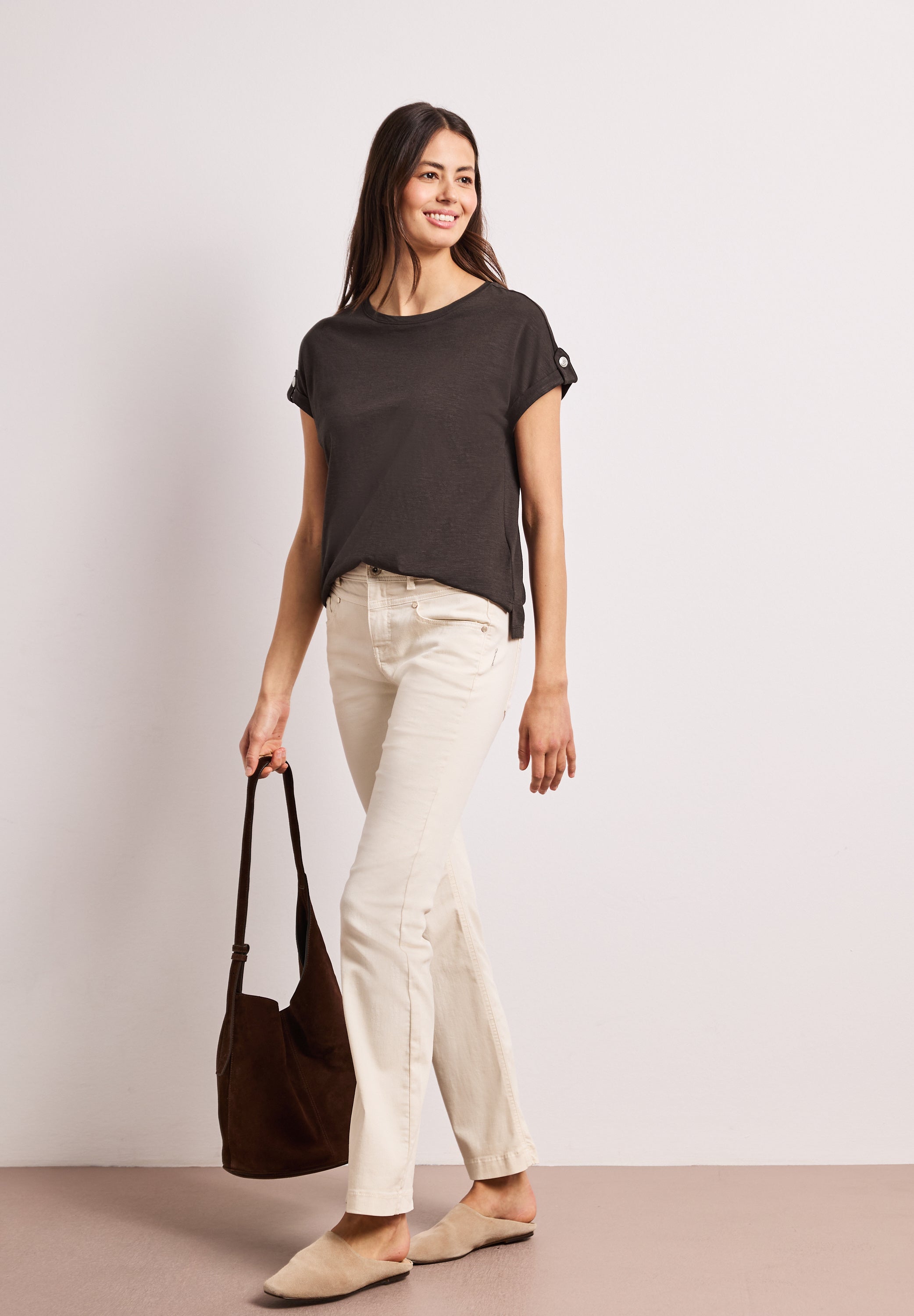 Street One Damen T-Shirts Espresso