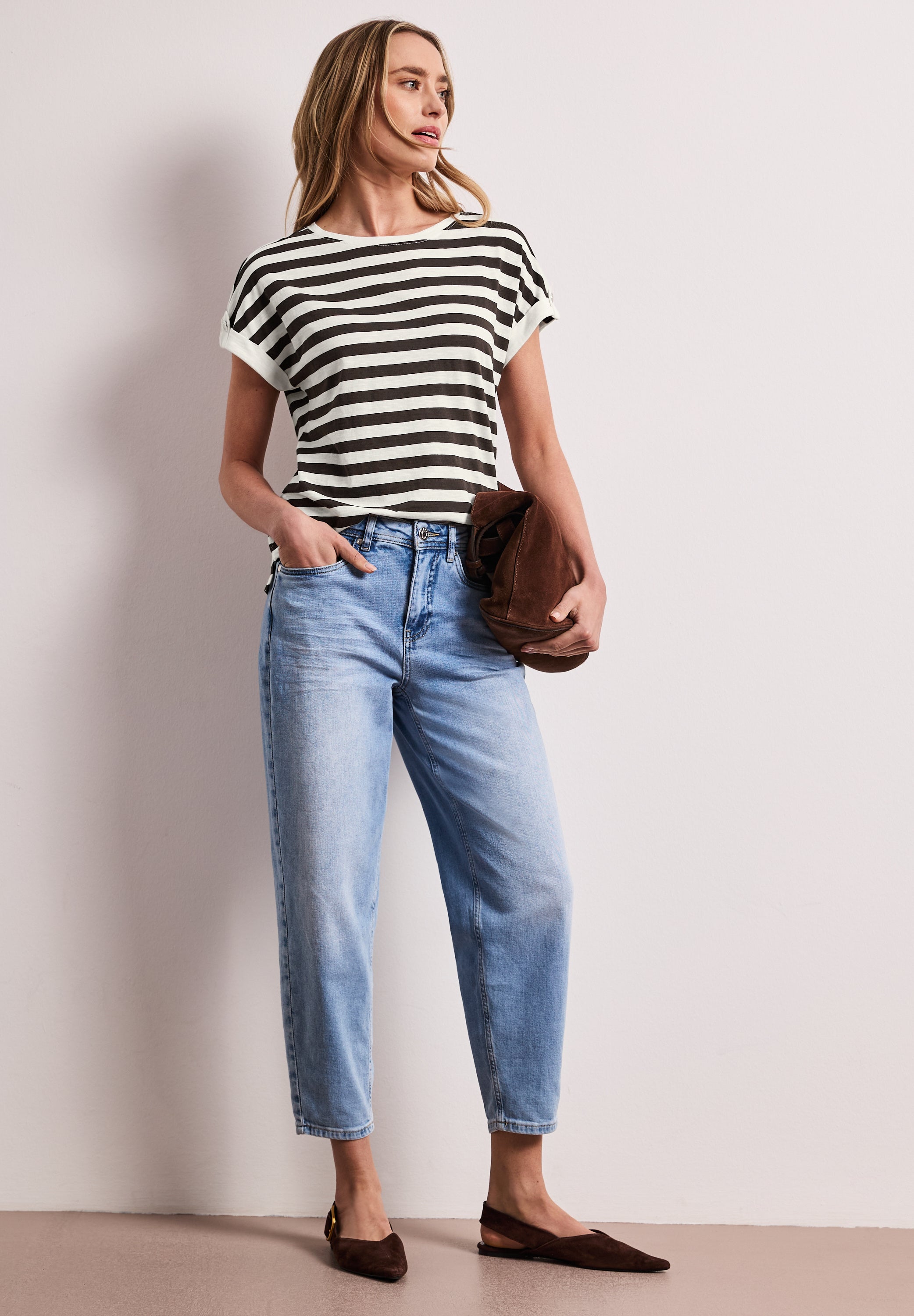 Street One Damen T-Shirts Espresso