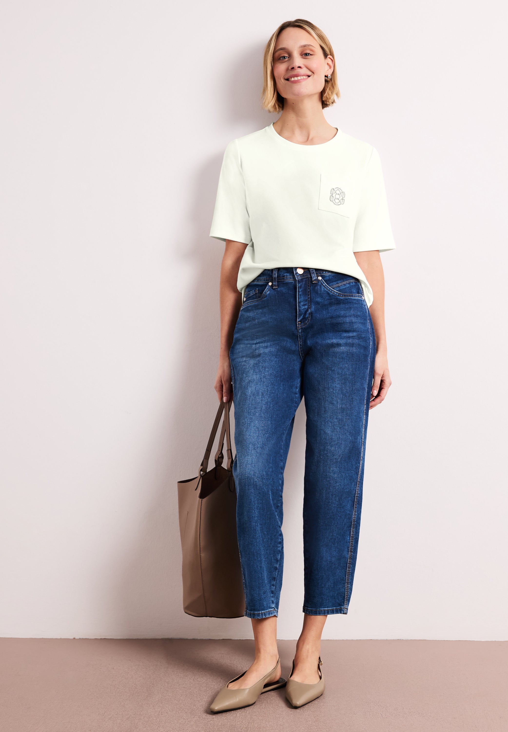 Street One Damen T-Shirts  Off White