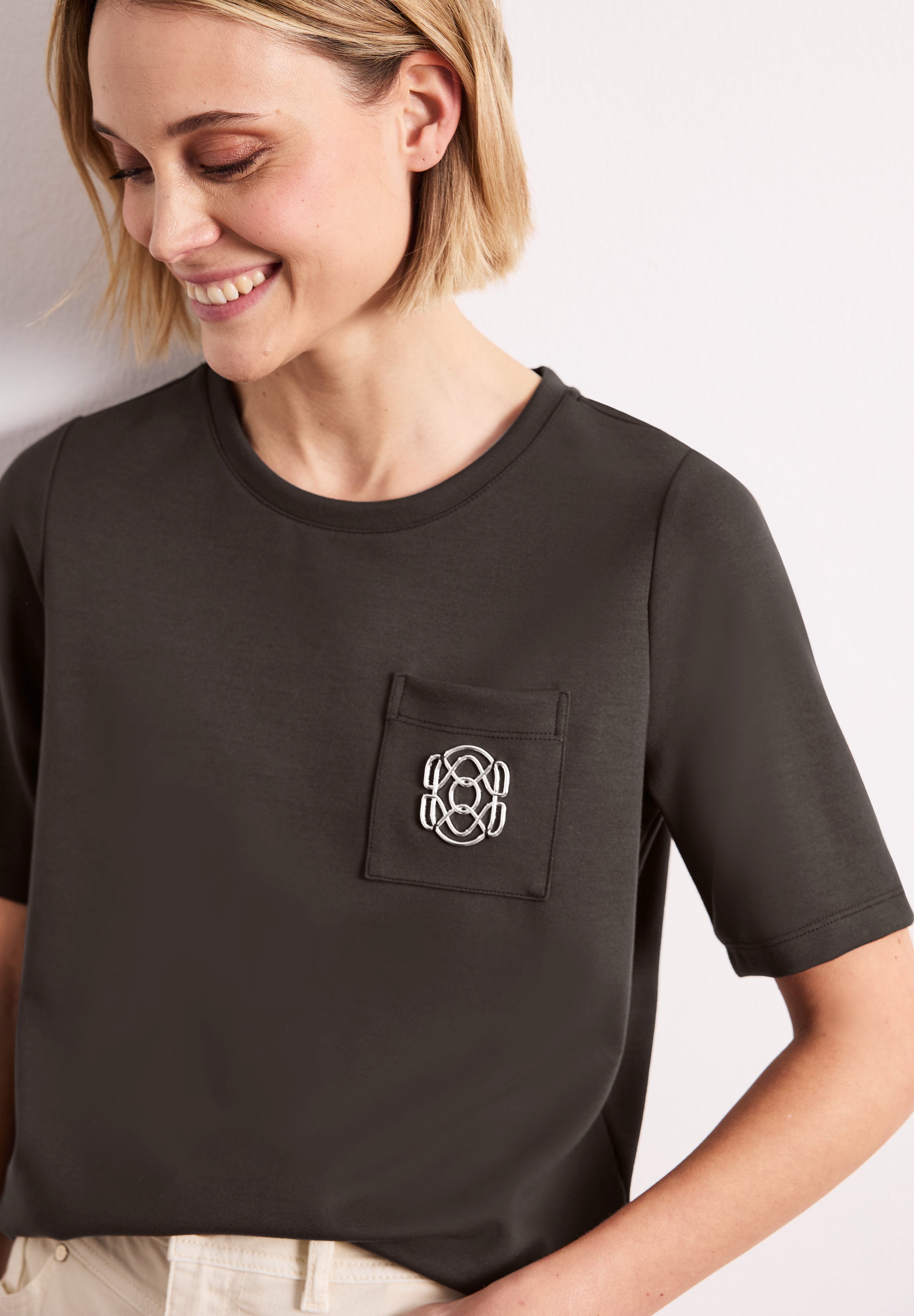 Street One Damen T-Shirts Espresso