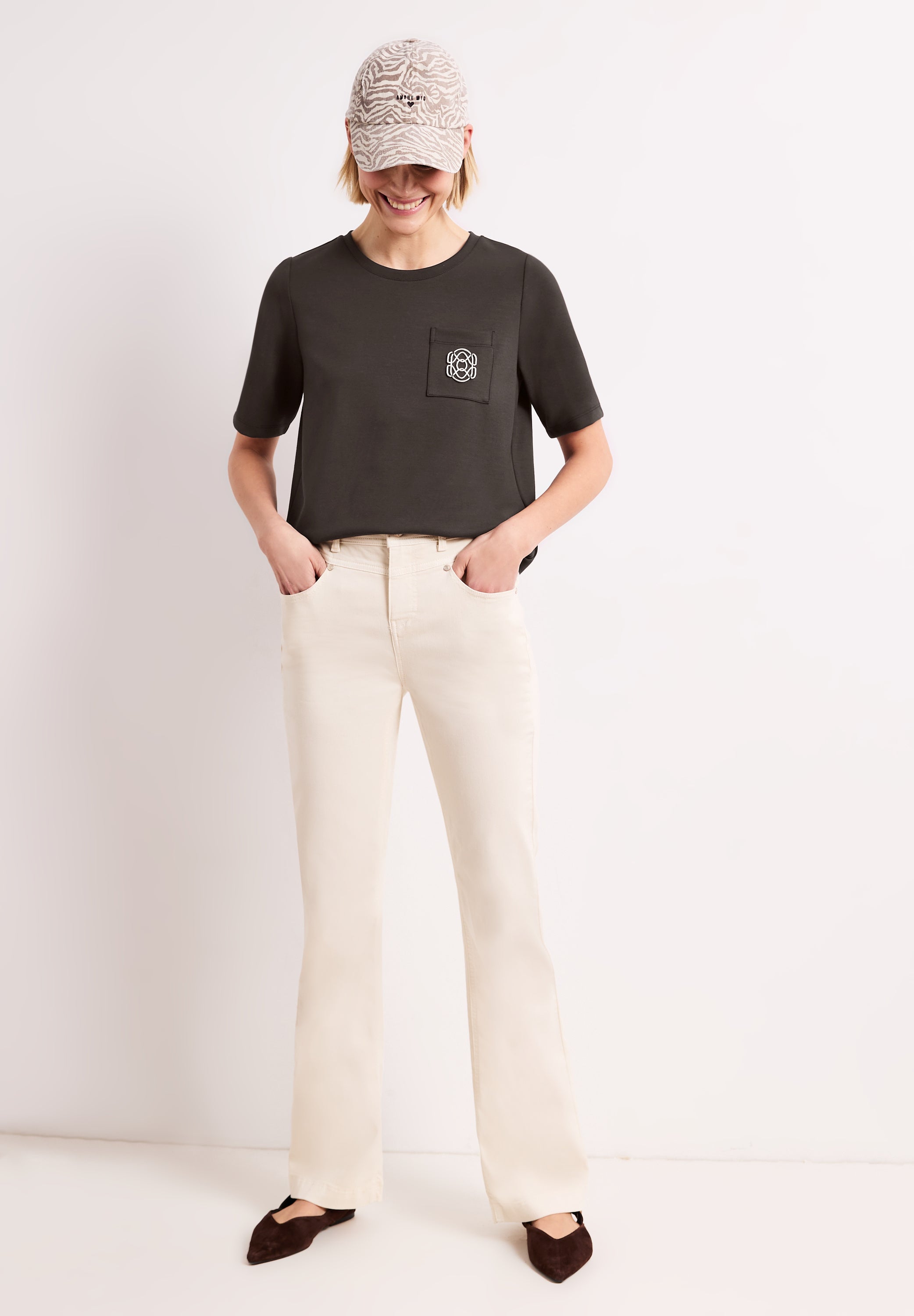 Street One Damen T-Shirts Espresso