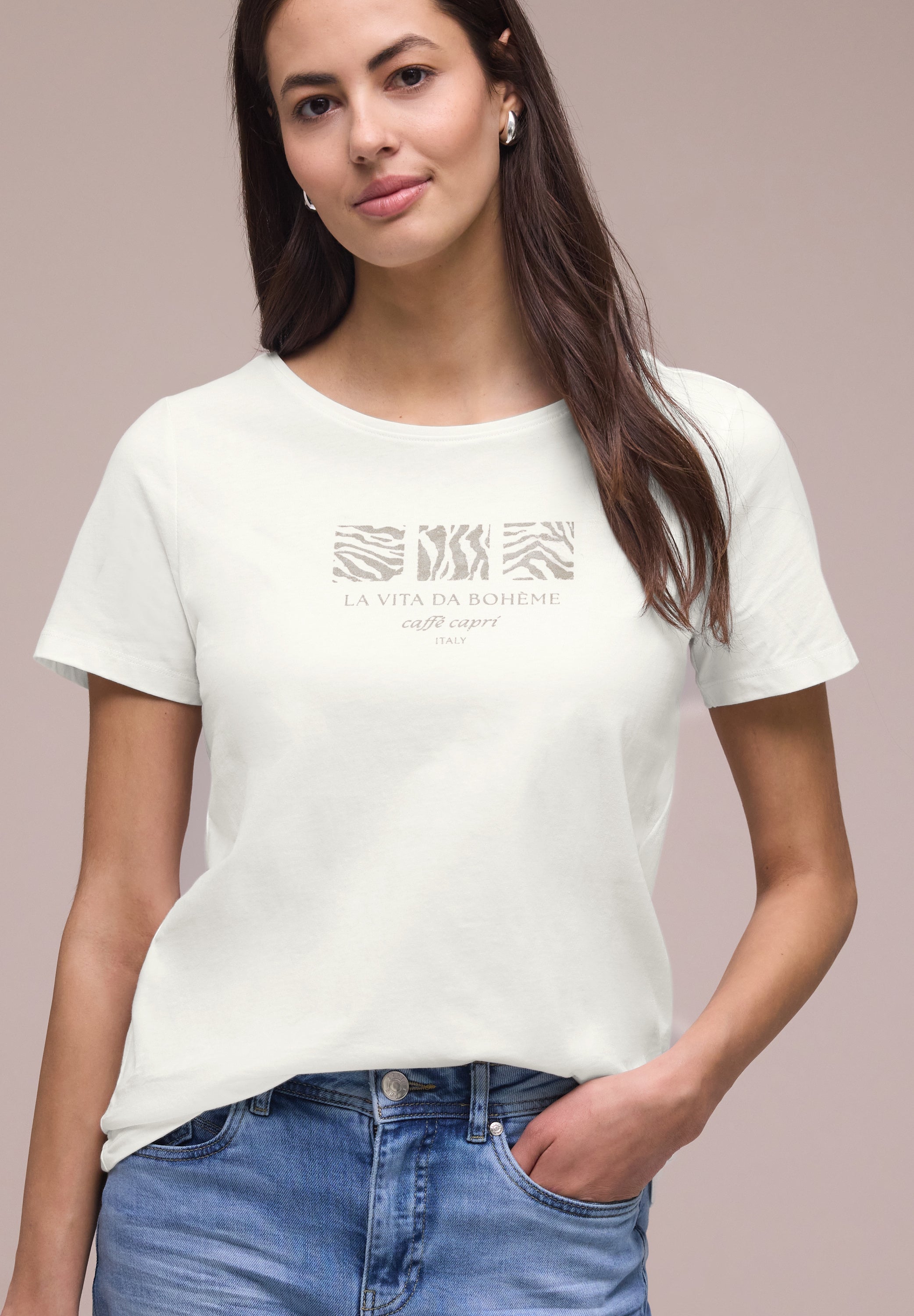Street One Damen T-Shirts Off White