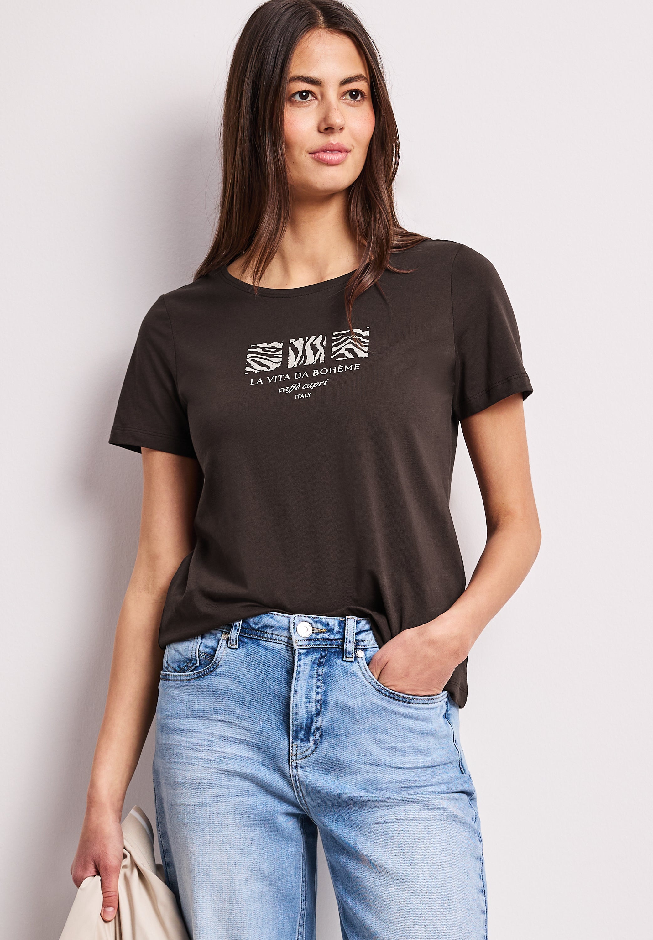 Street One Damen T-Shirts Espresso