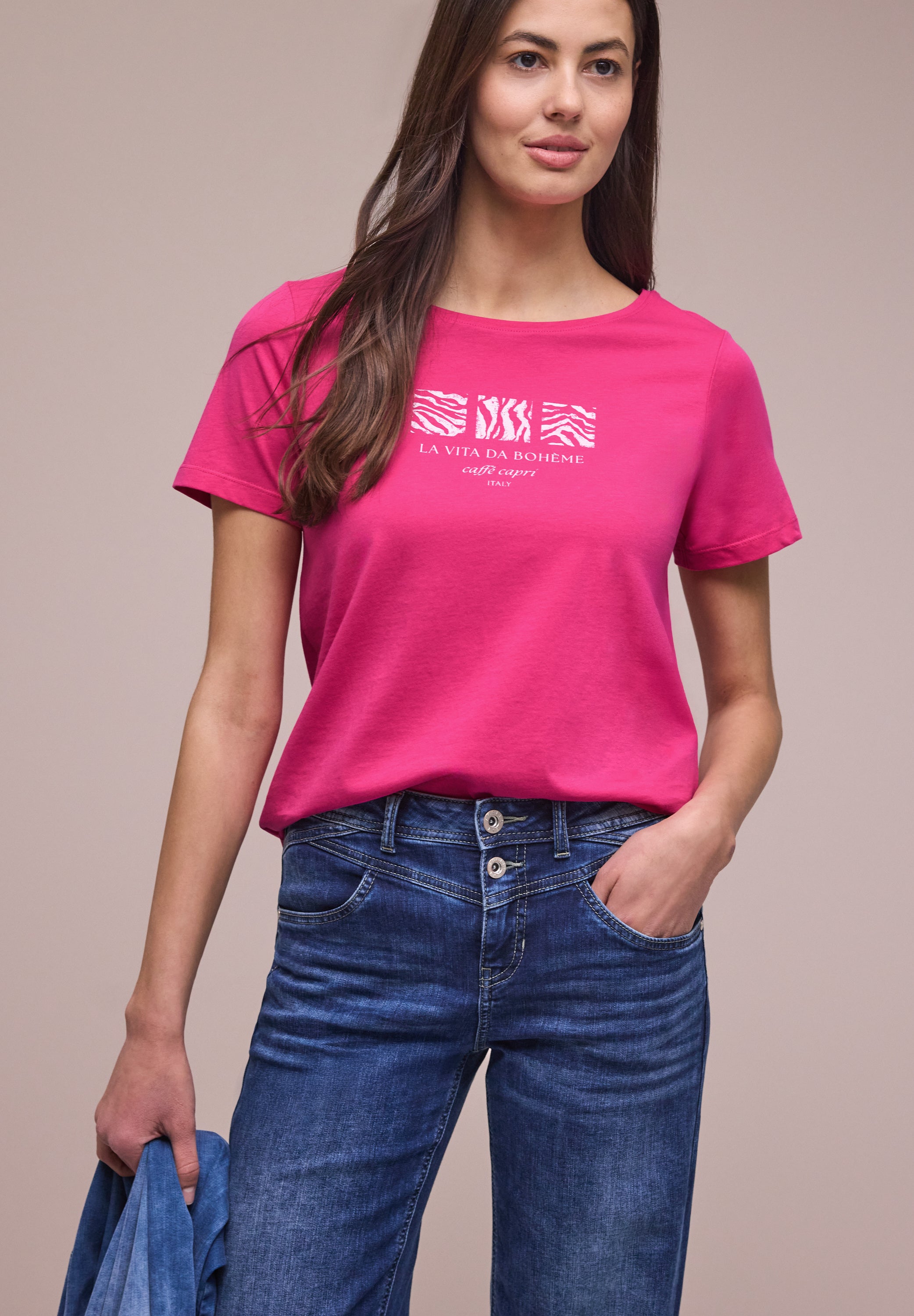 Street One Damen T-Shirts  Magenta D