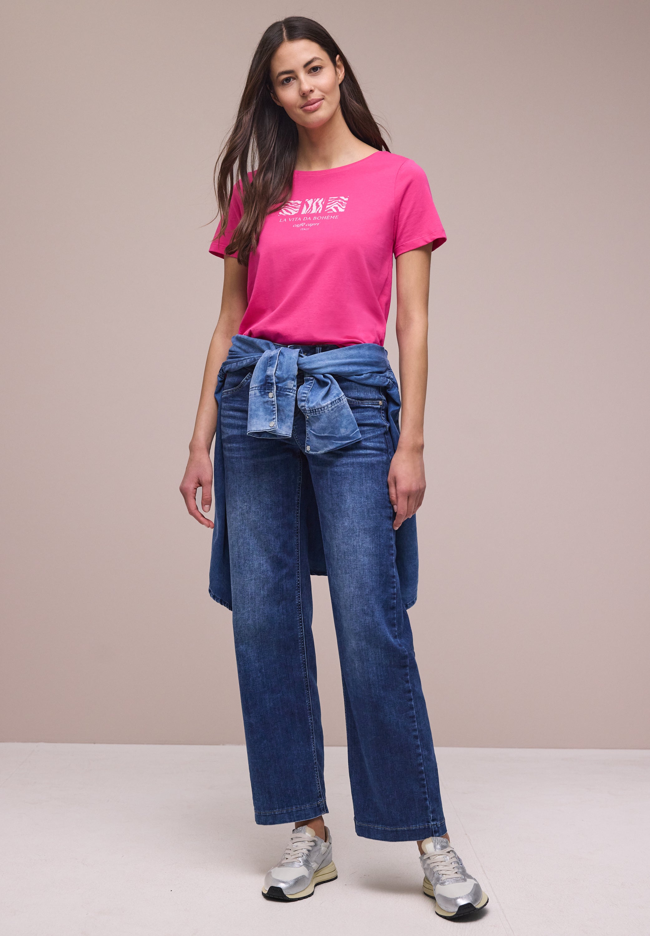 Street One Damen T-Shirts  Magenta D
