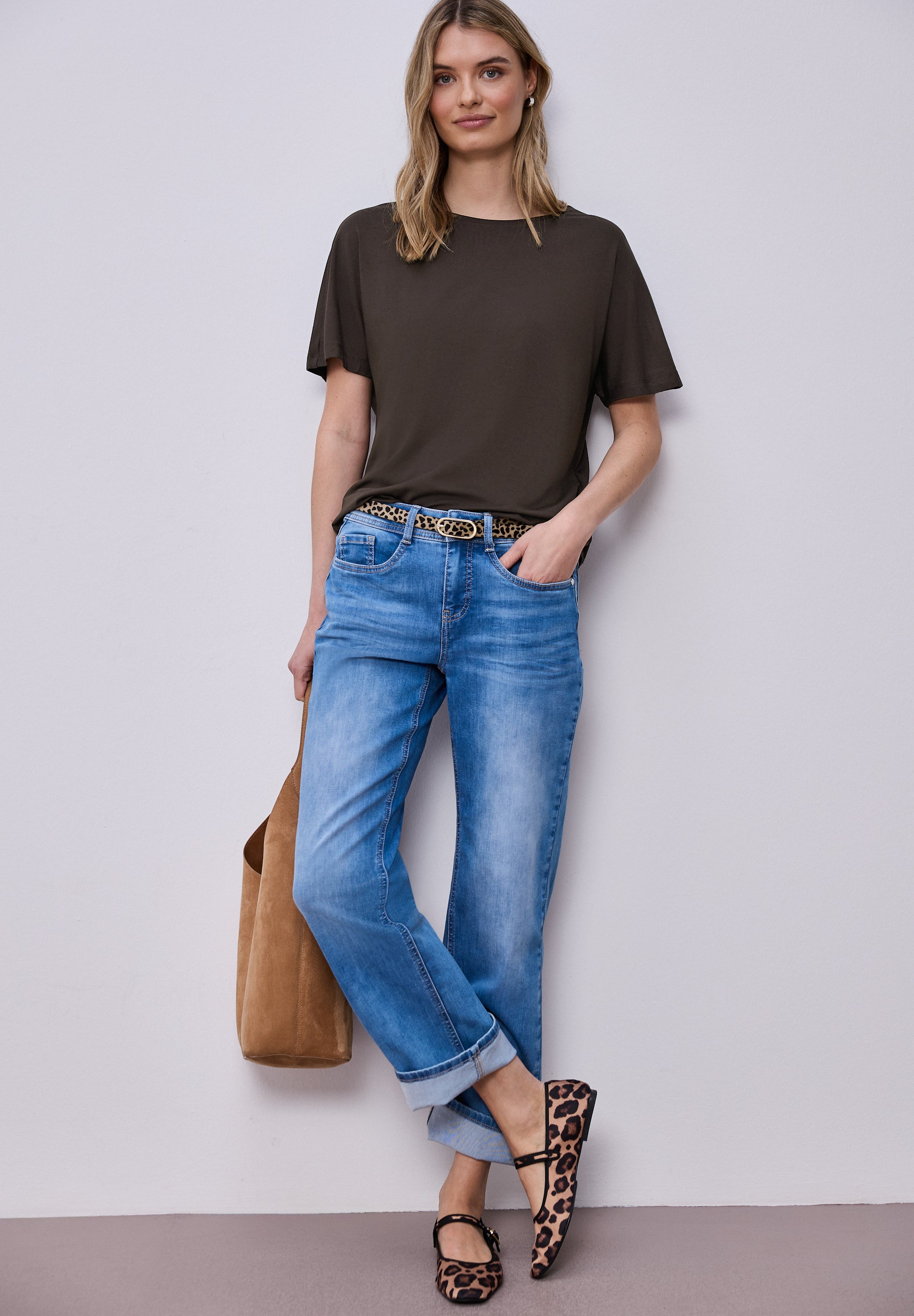 Street One Damen T-Shirts Espresso