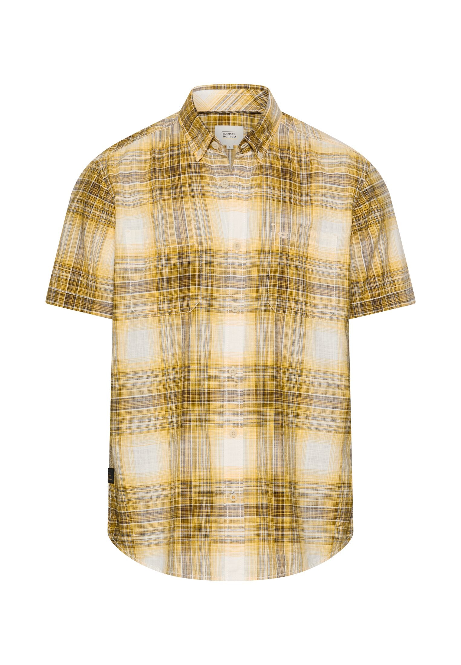 Camel active Herren Hemden kurz  Sun Yellow