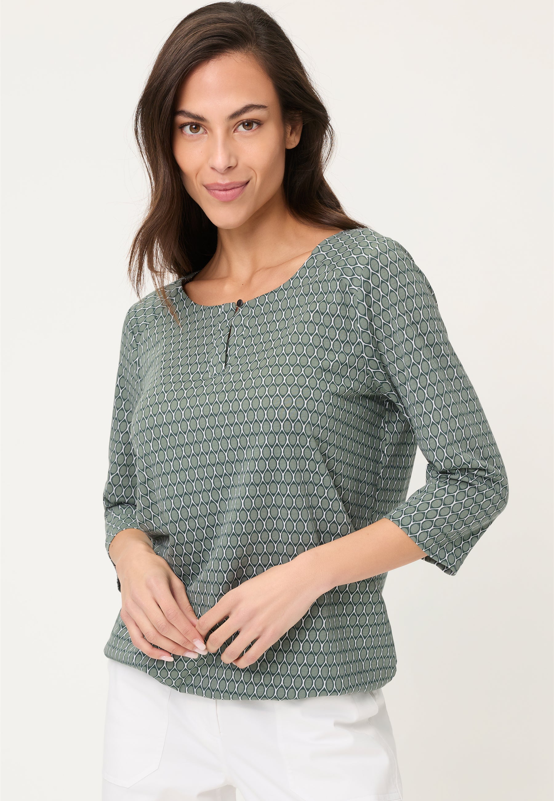 Olsen Damen T-Shirts  Khaki