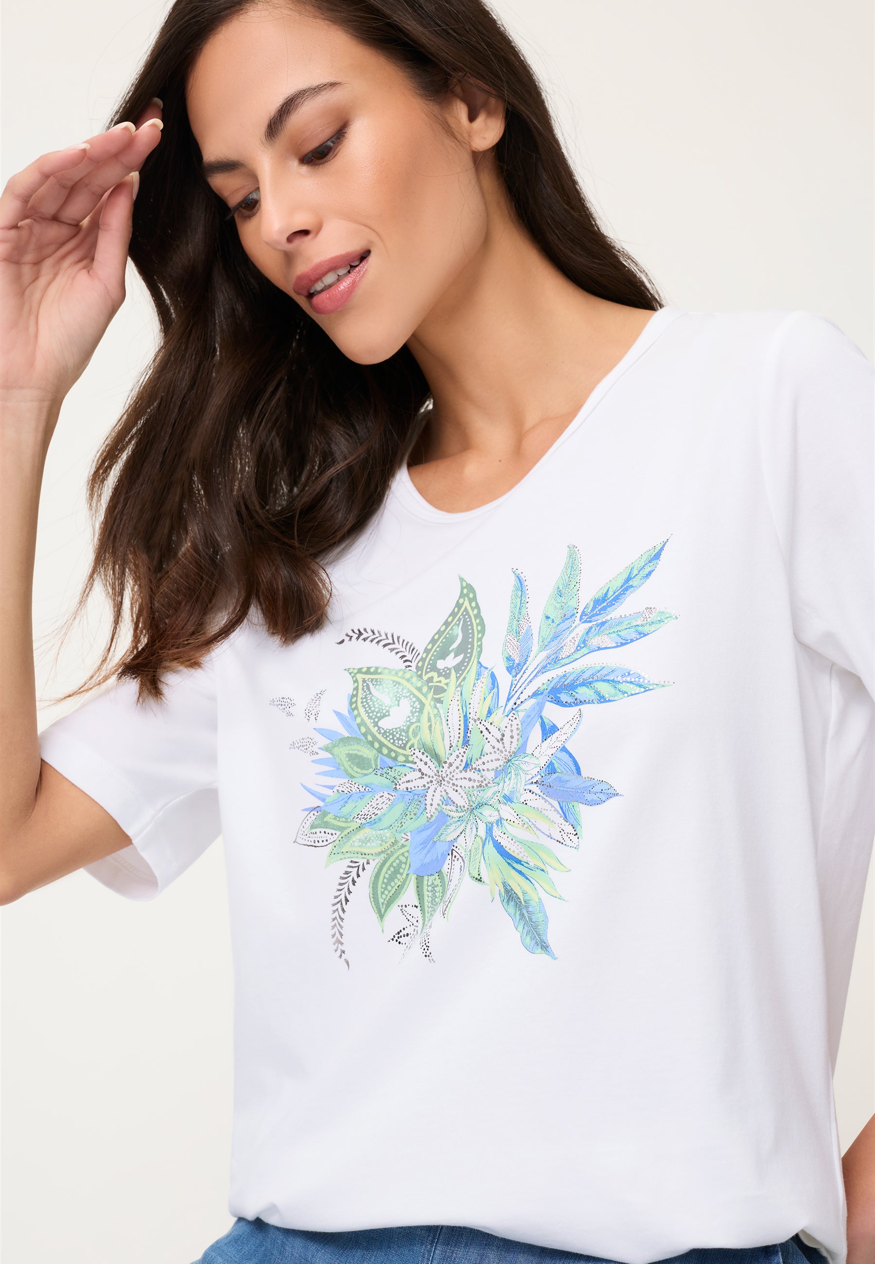 Olsen Damen T-Shirts  White