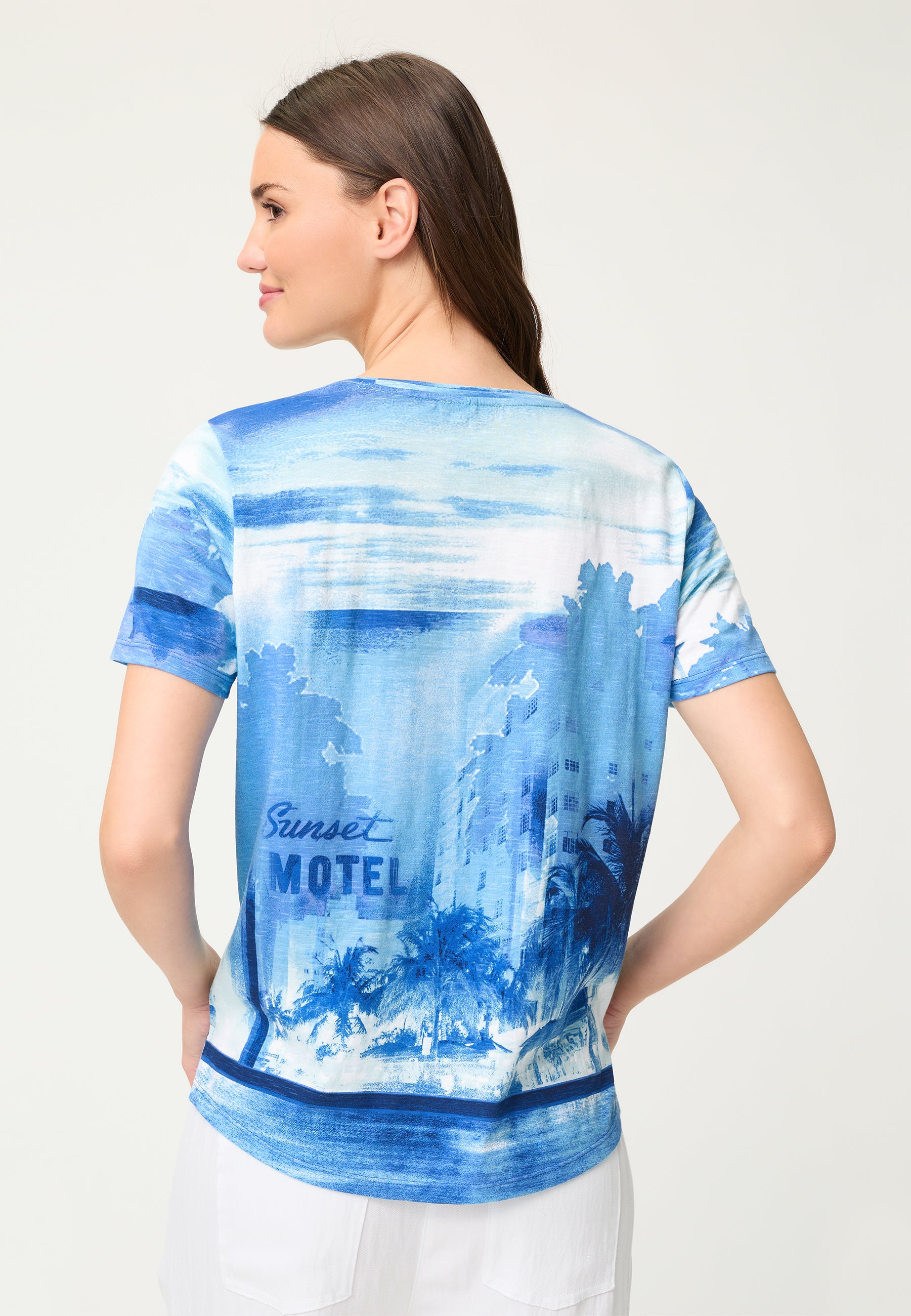Olsen Damen T-Shirts  Bay Blue
