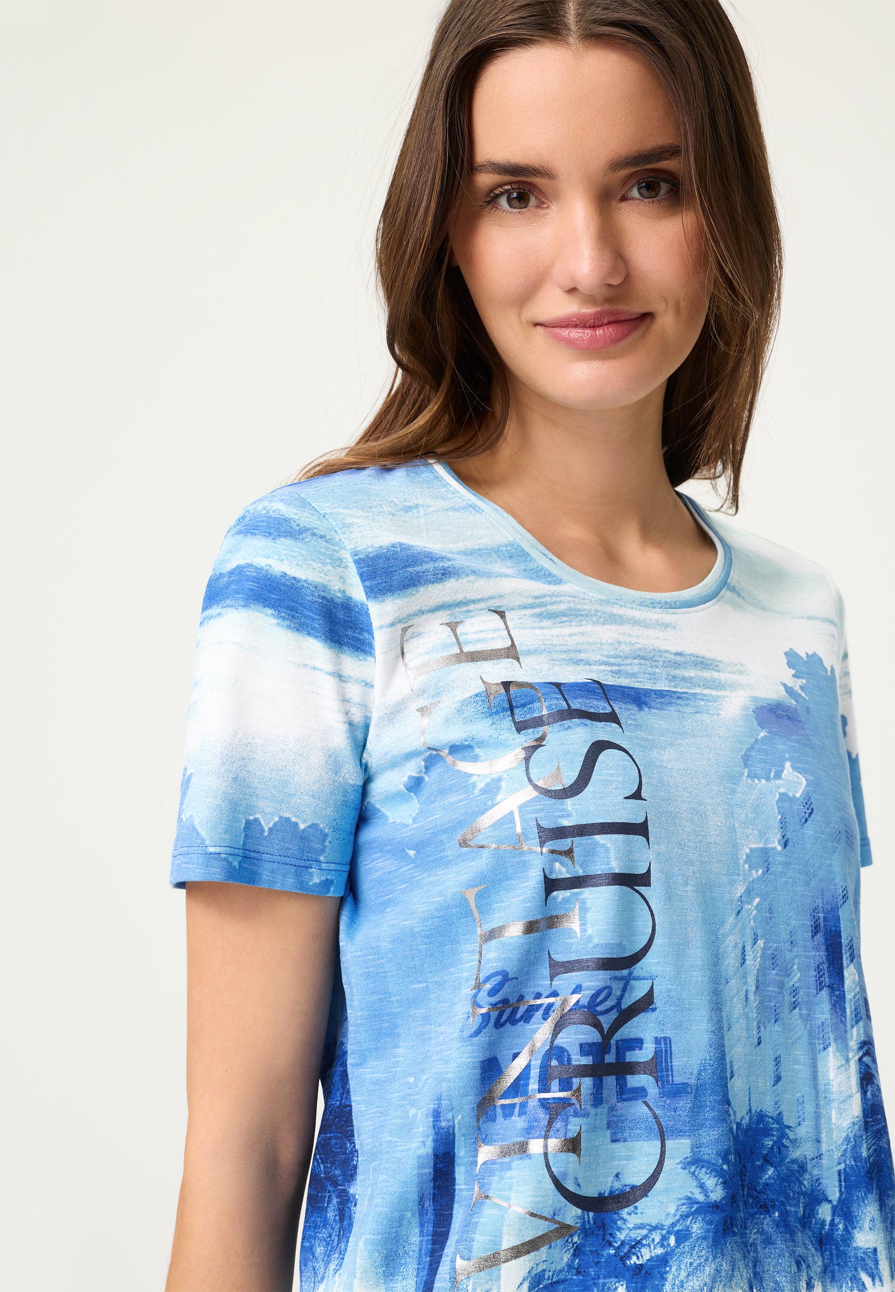 Olsen Damen T-Shirts  Bay Blue