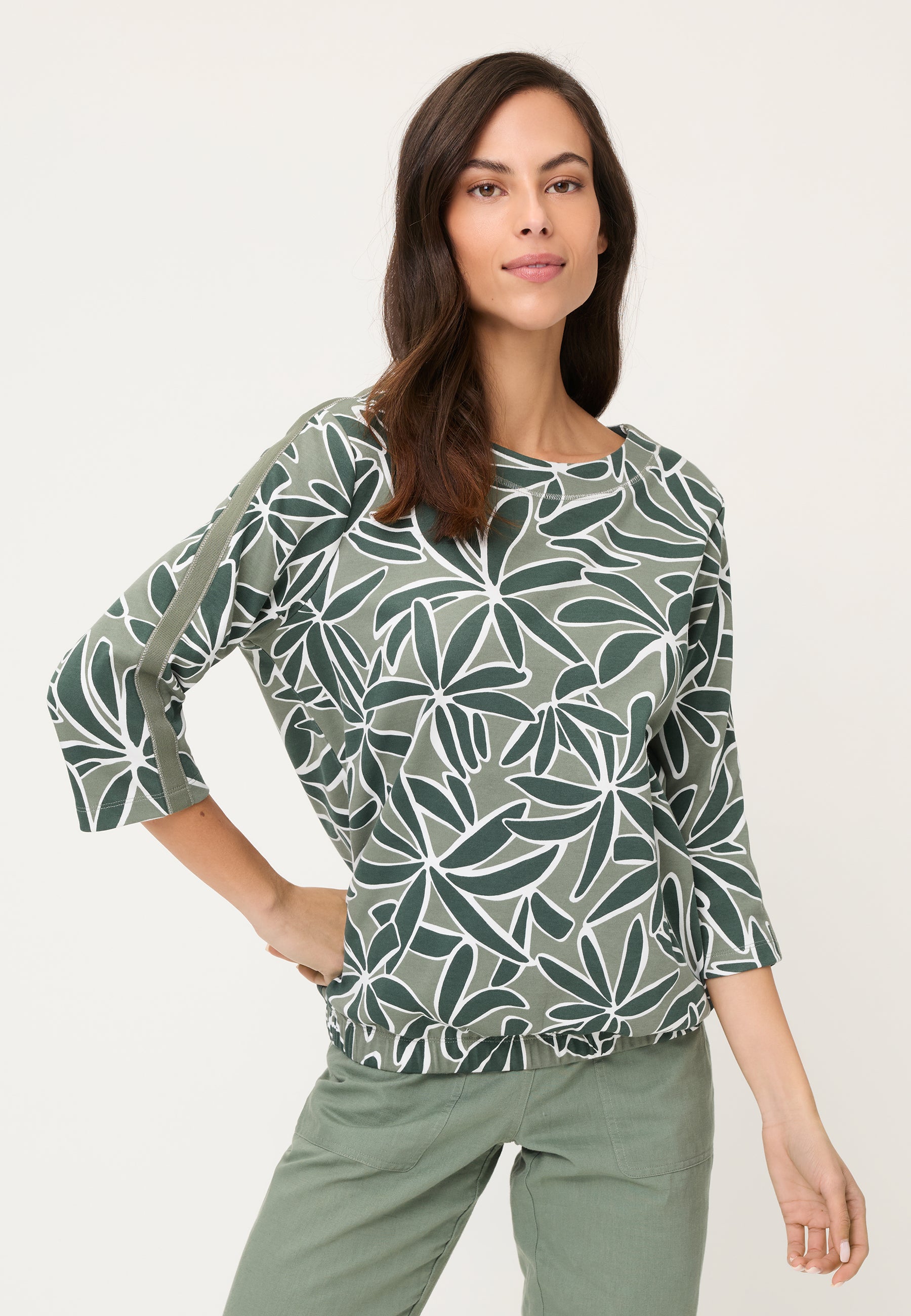 Olsen Damen Sweatshirts  Khaki