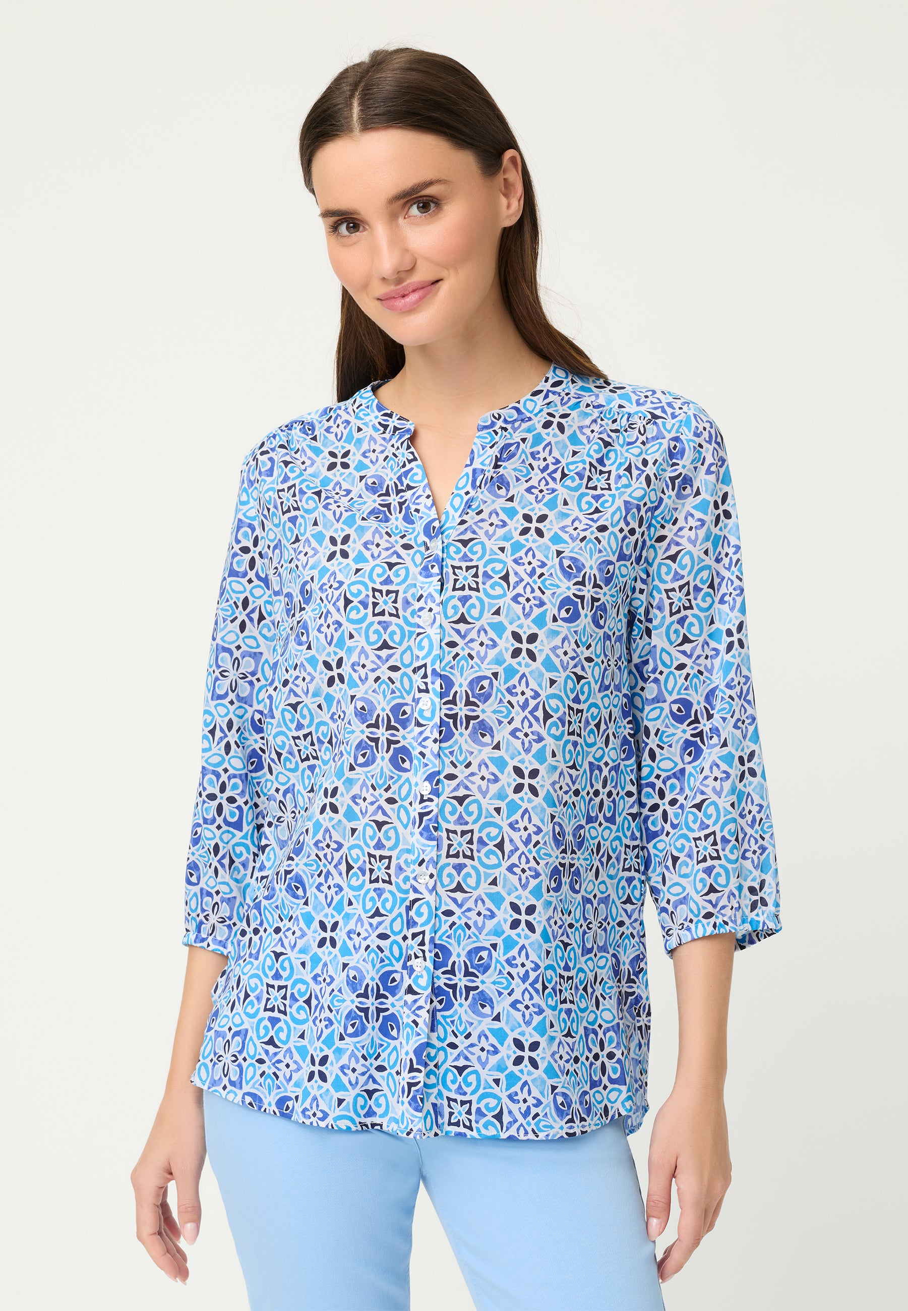 Olsen Damen Blusen  Bay Blue