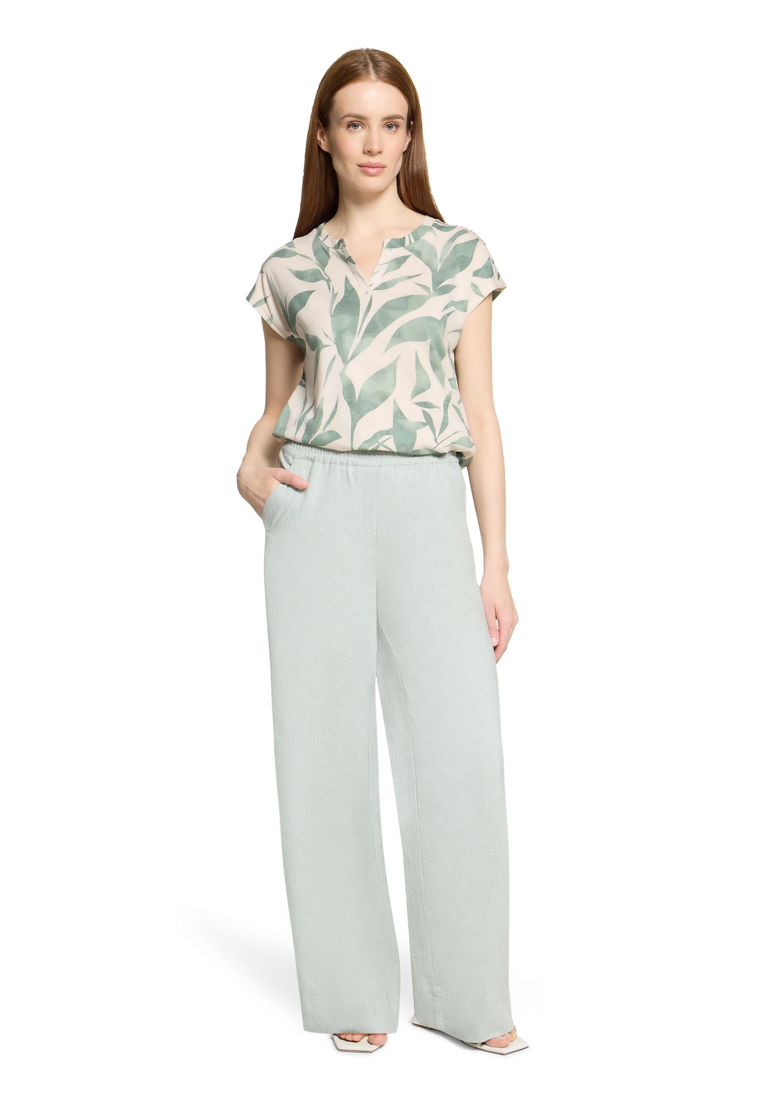 Betty & Co Damen T-Shirts Nature/Green