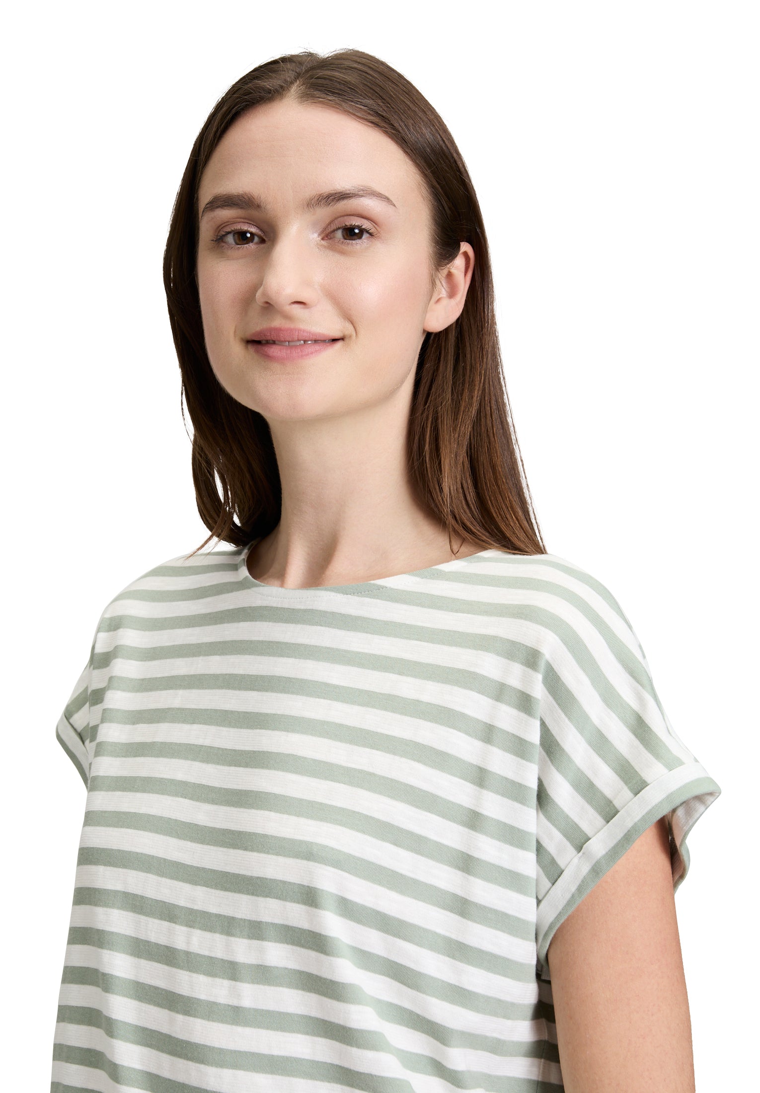 Betty & Co Damen T-Shirts Cream/Green