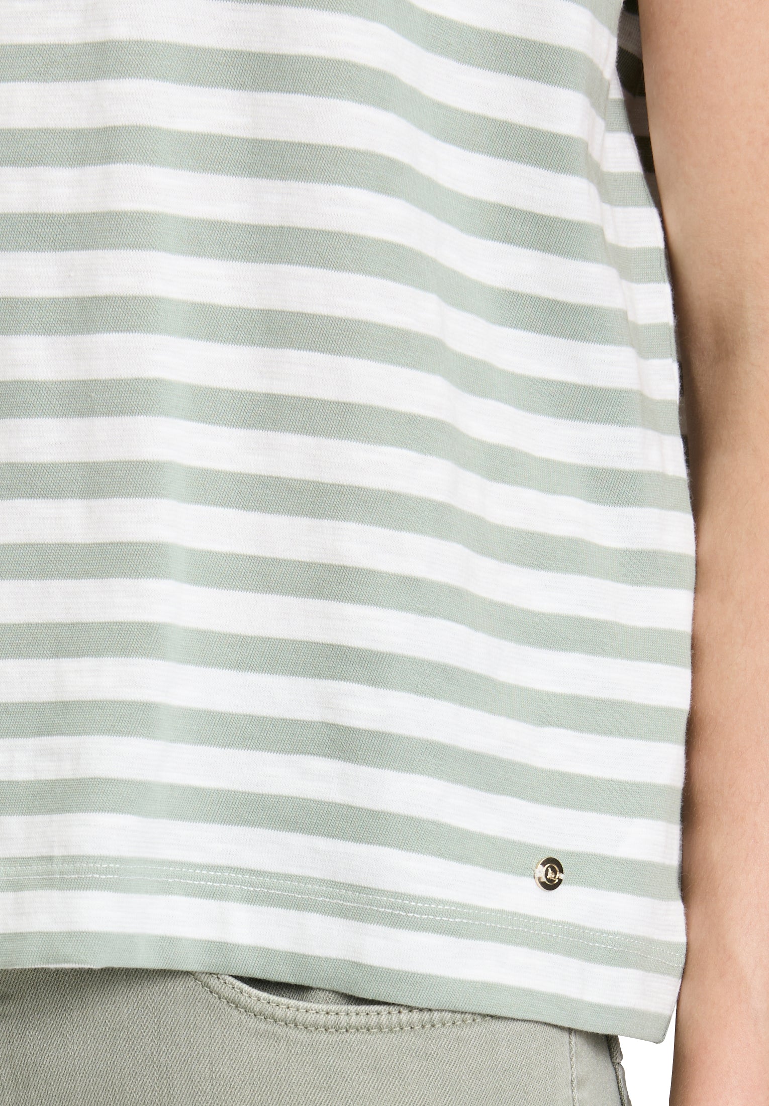 Betty & Co Damen T-Shirts Cream/Green