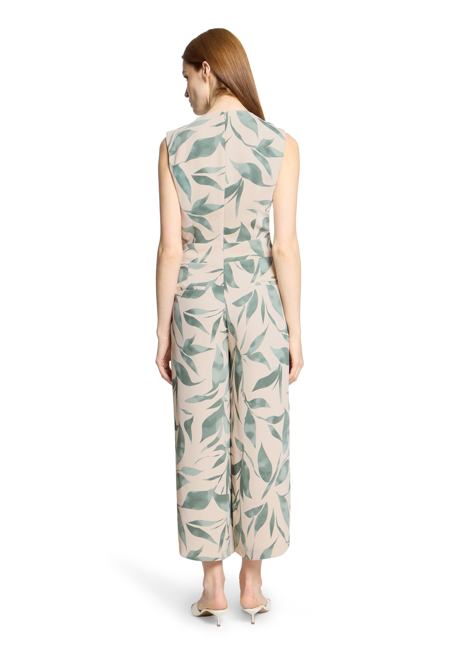 Betty & Co Damen Jumpsuits Nature/Green