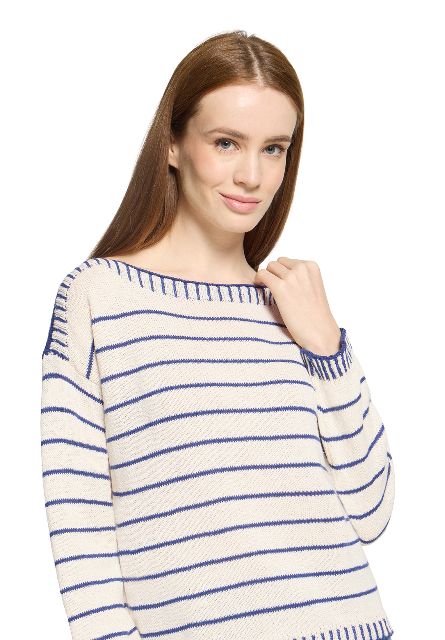 Cartoon Damen Pullover Dark Blue/Cream