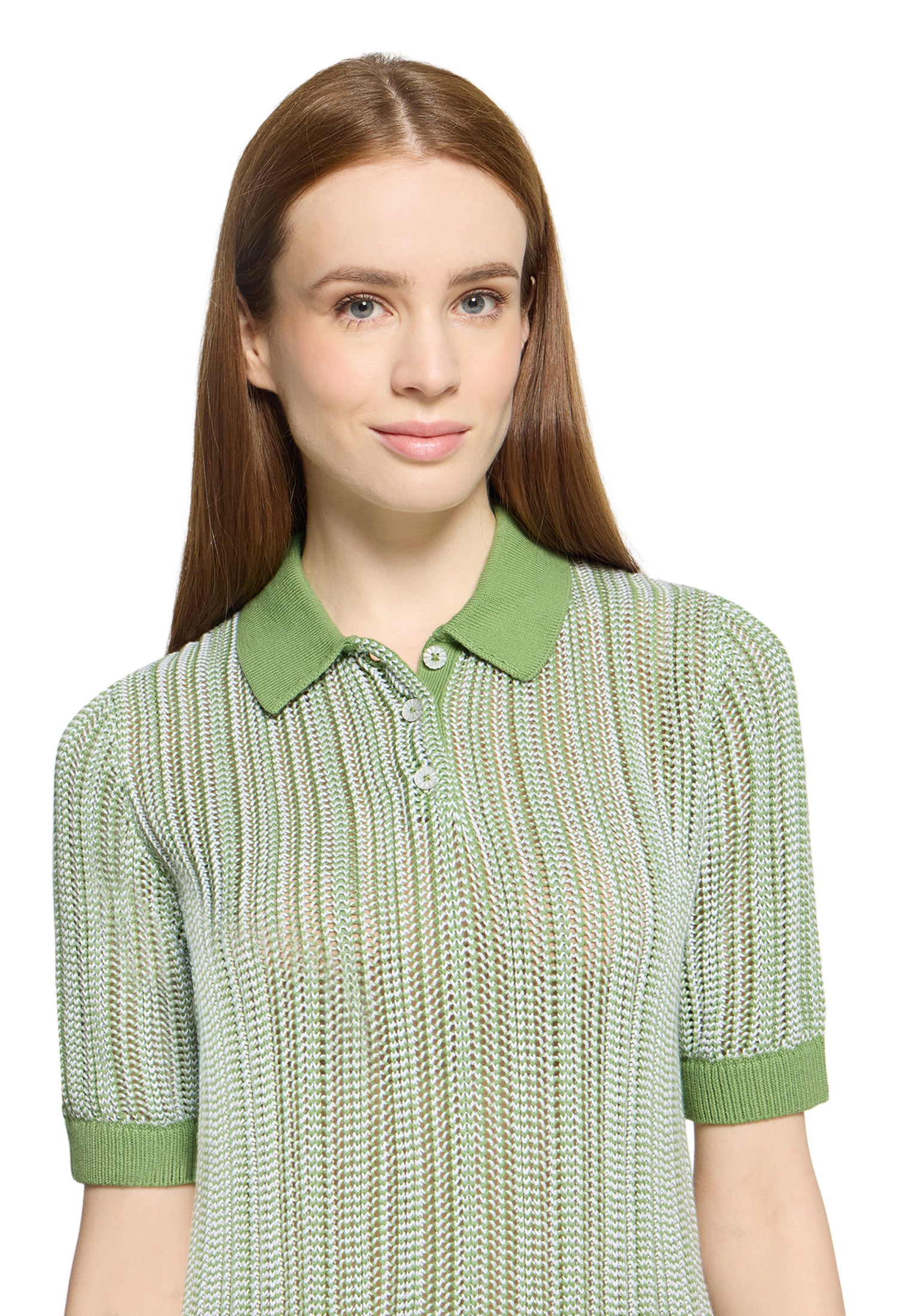 Cartoon Damen Pullover Khaki/White