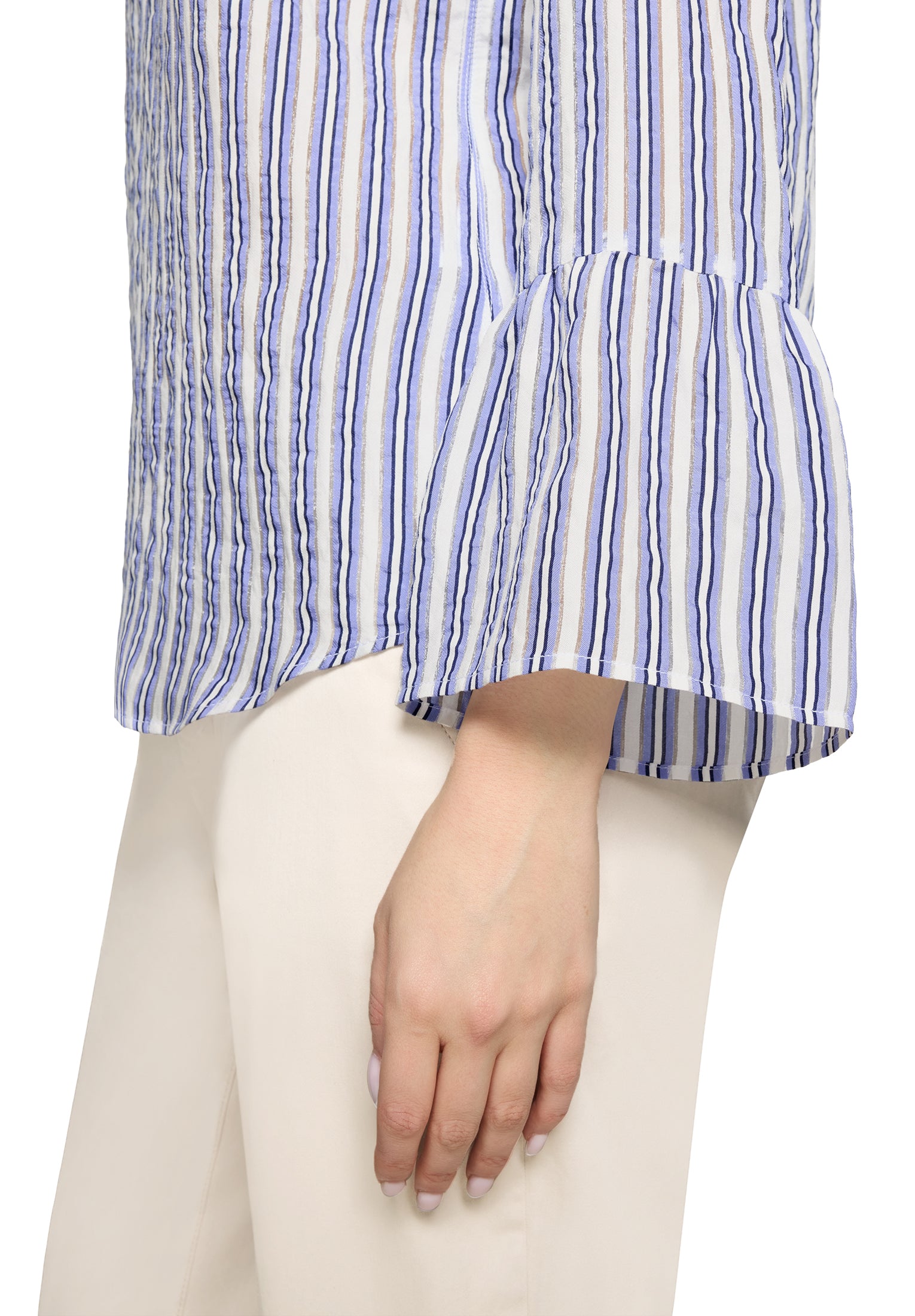 Cartoon Damen Blusen White/Blue