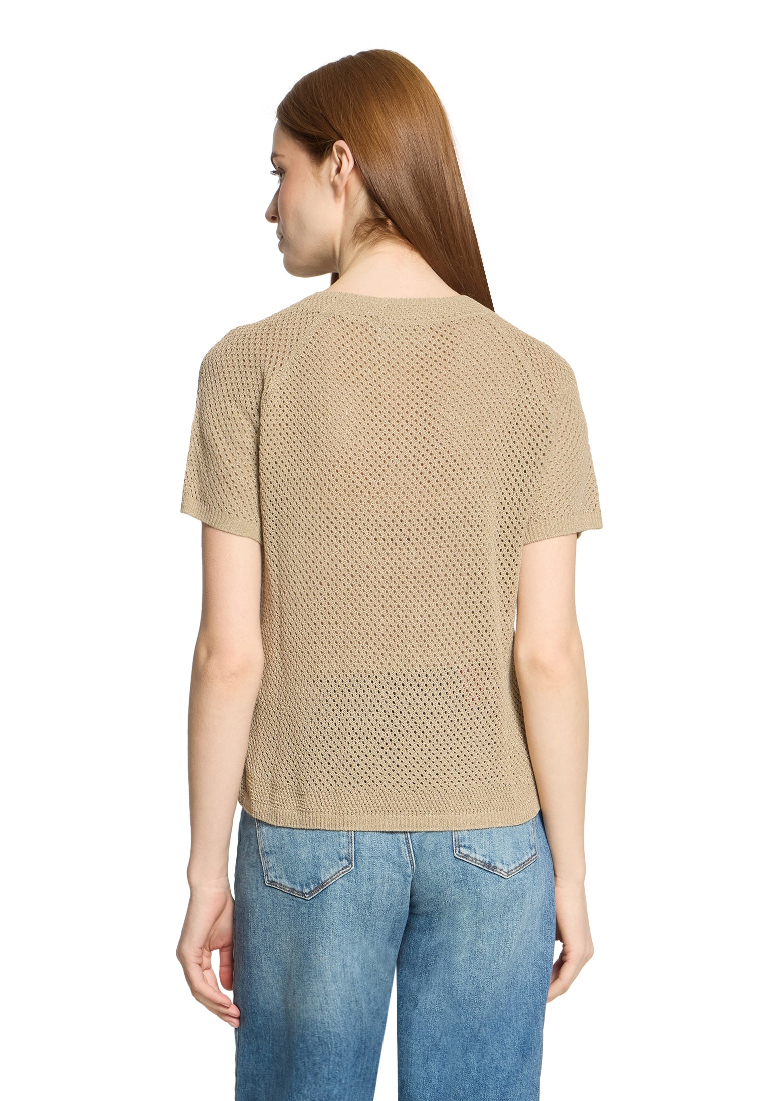 Cartoon Damen Pullover Beige/Gold