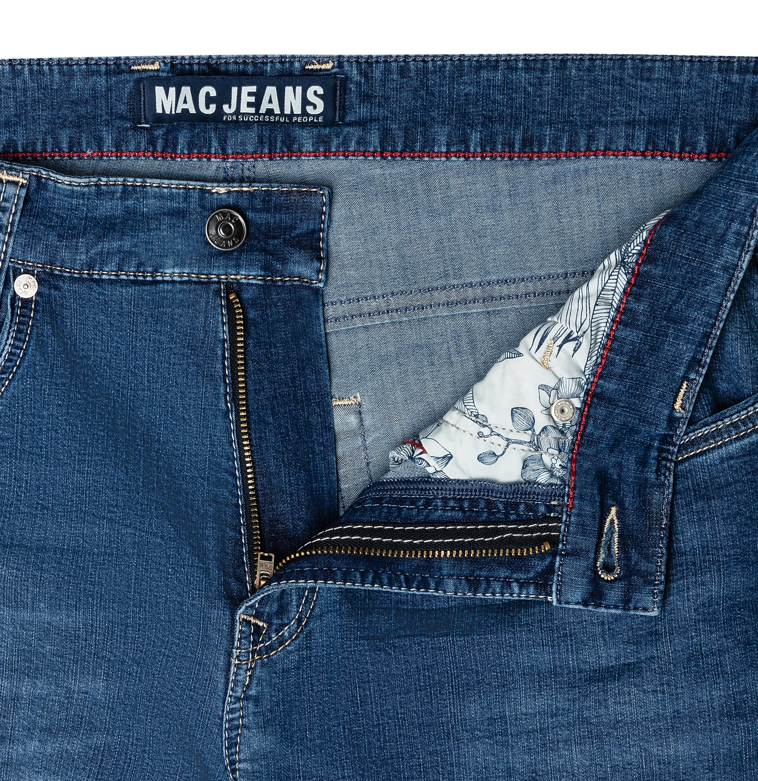 Mac Herren Jeans H Mid Blue A